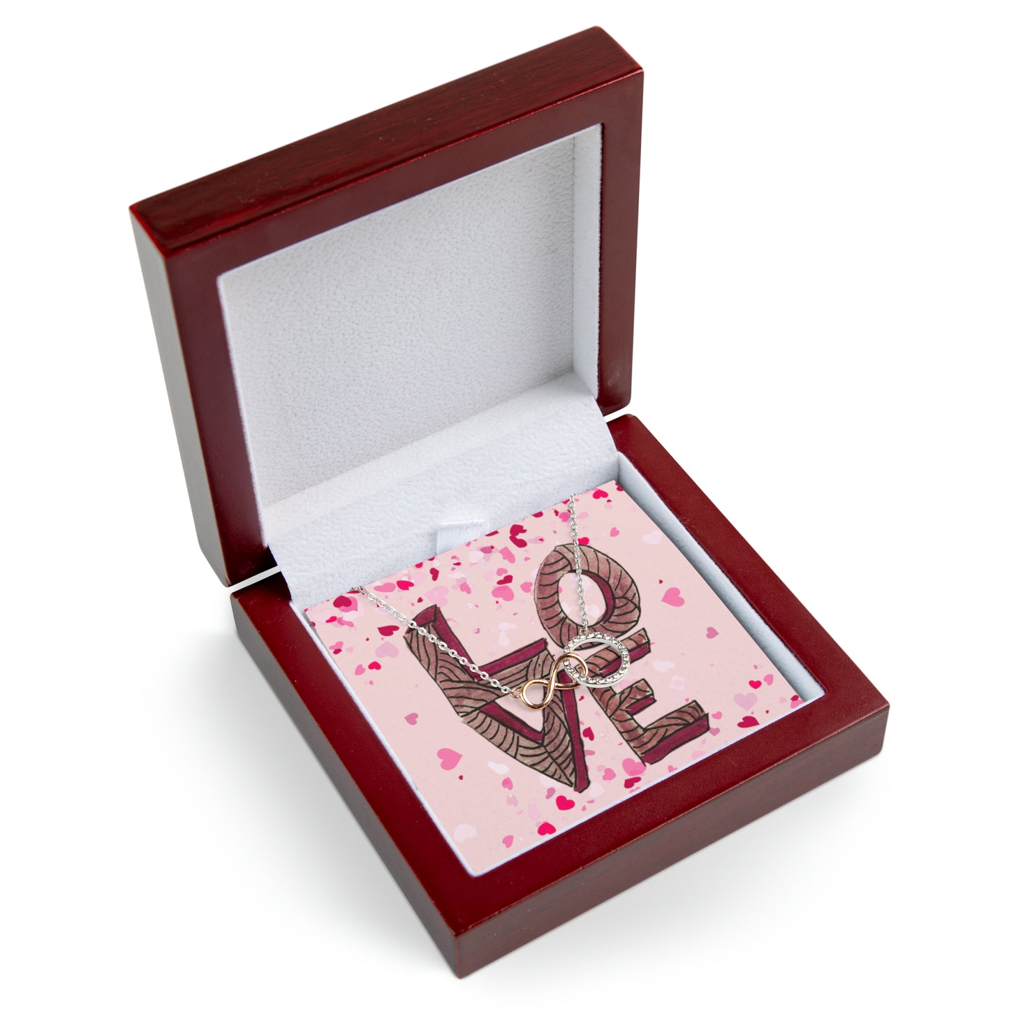 Stacked LOVE - Infinity Circle Necklace