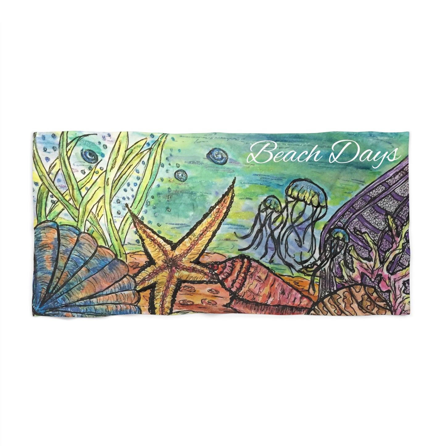 Under Water Fun Beach Towel