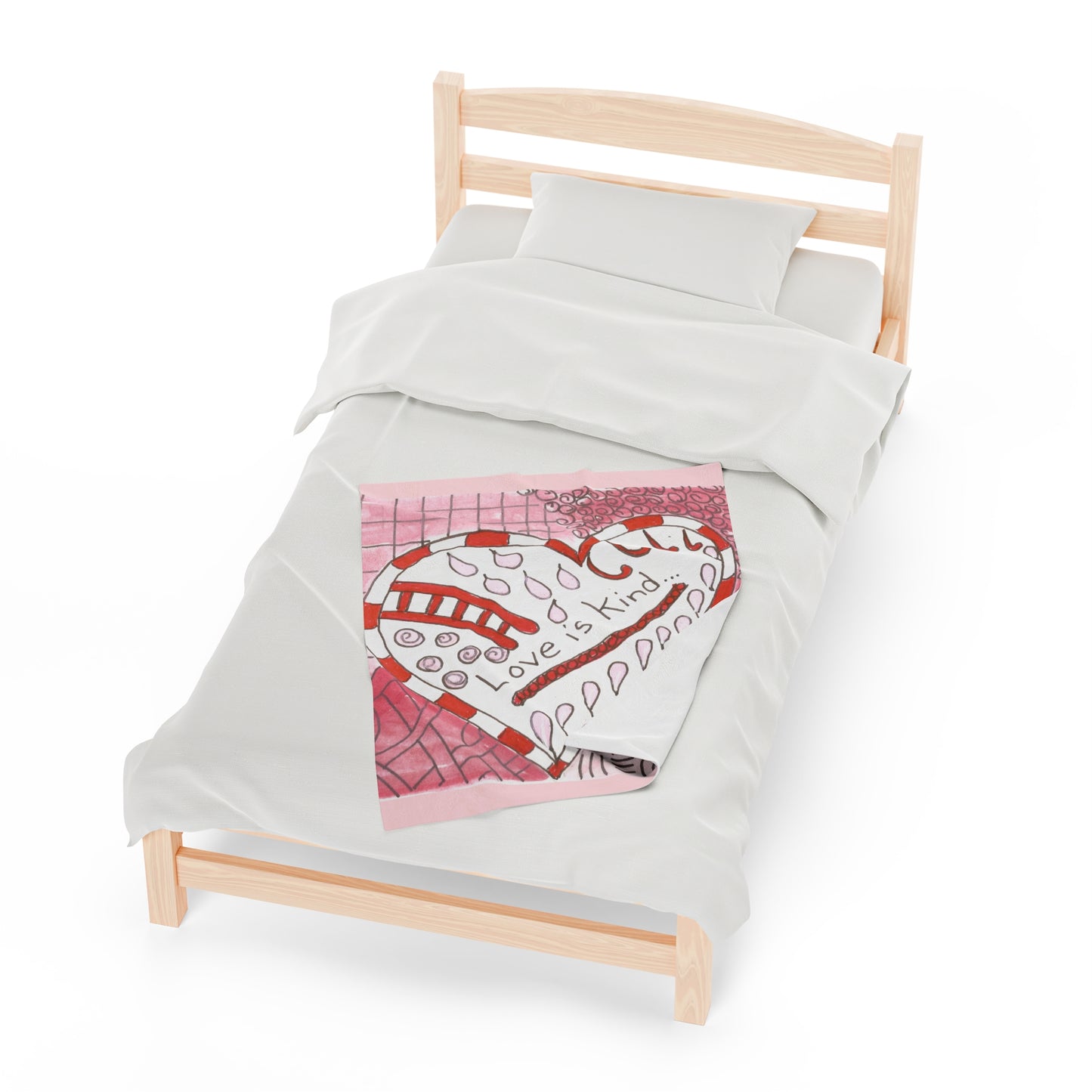 Love Is Kind...Velveteen Plush Blanket