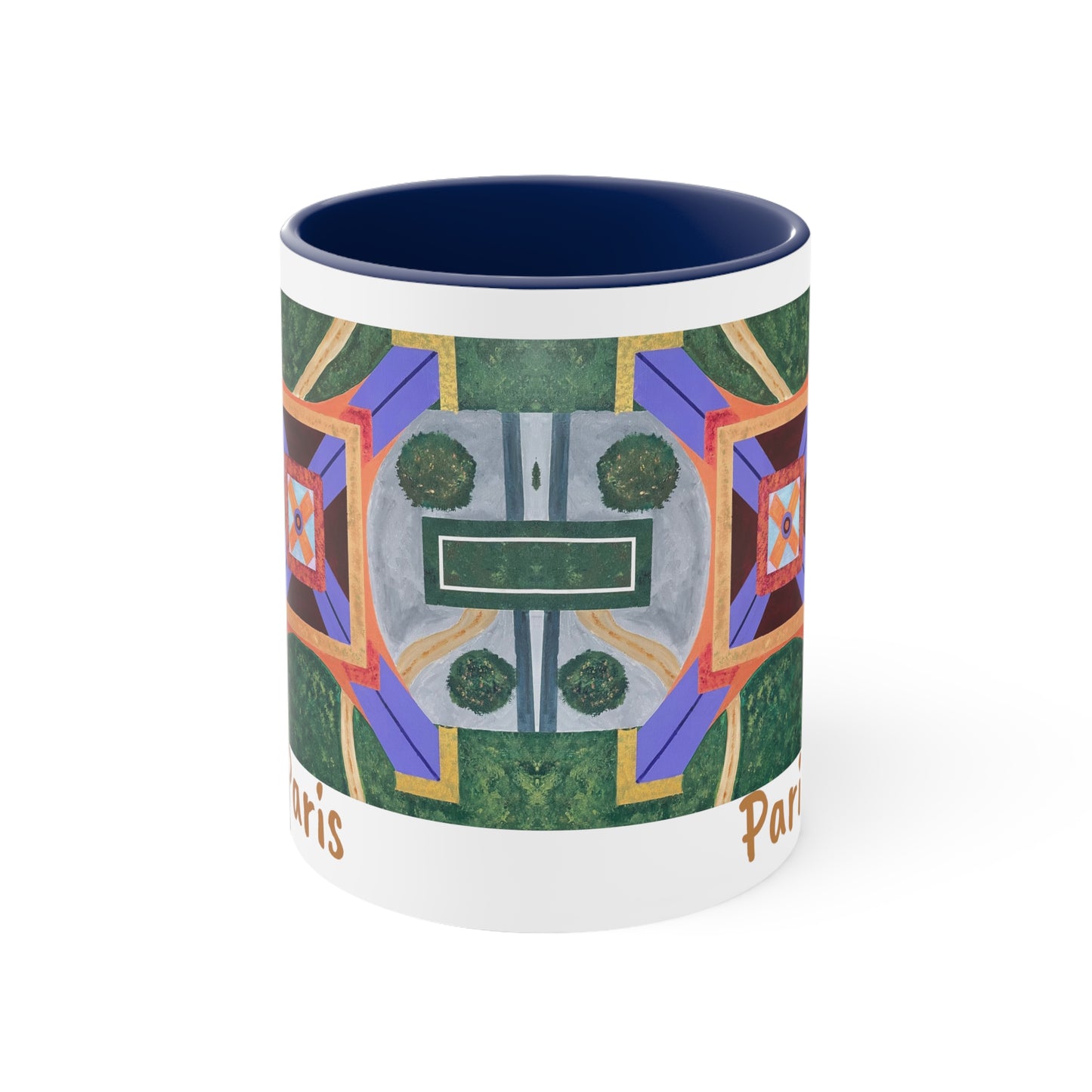 Paris Abstract Eiffel Tower Coffee Mug (Double Sided)