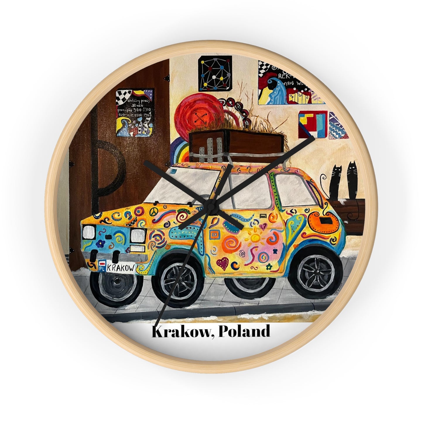 Krakow Poland Wall Clock