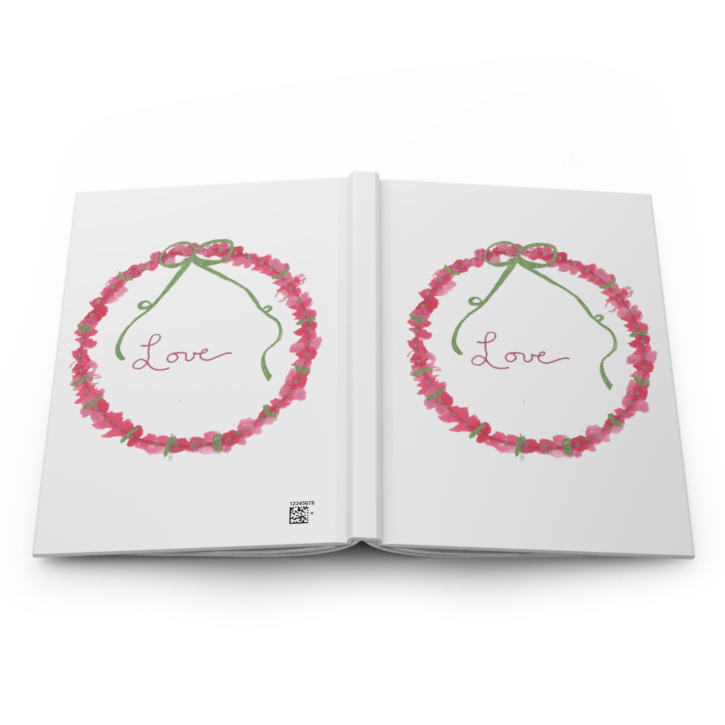 Love Wreath Hardcover Journal Matte (White)