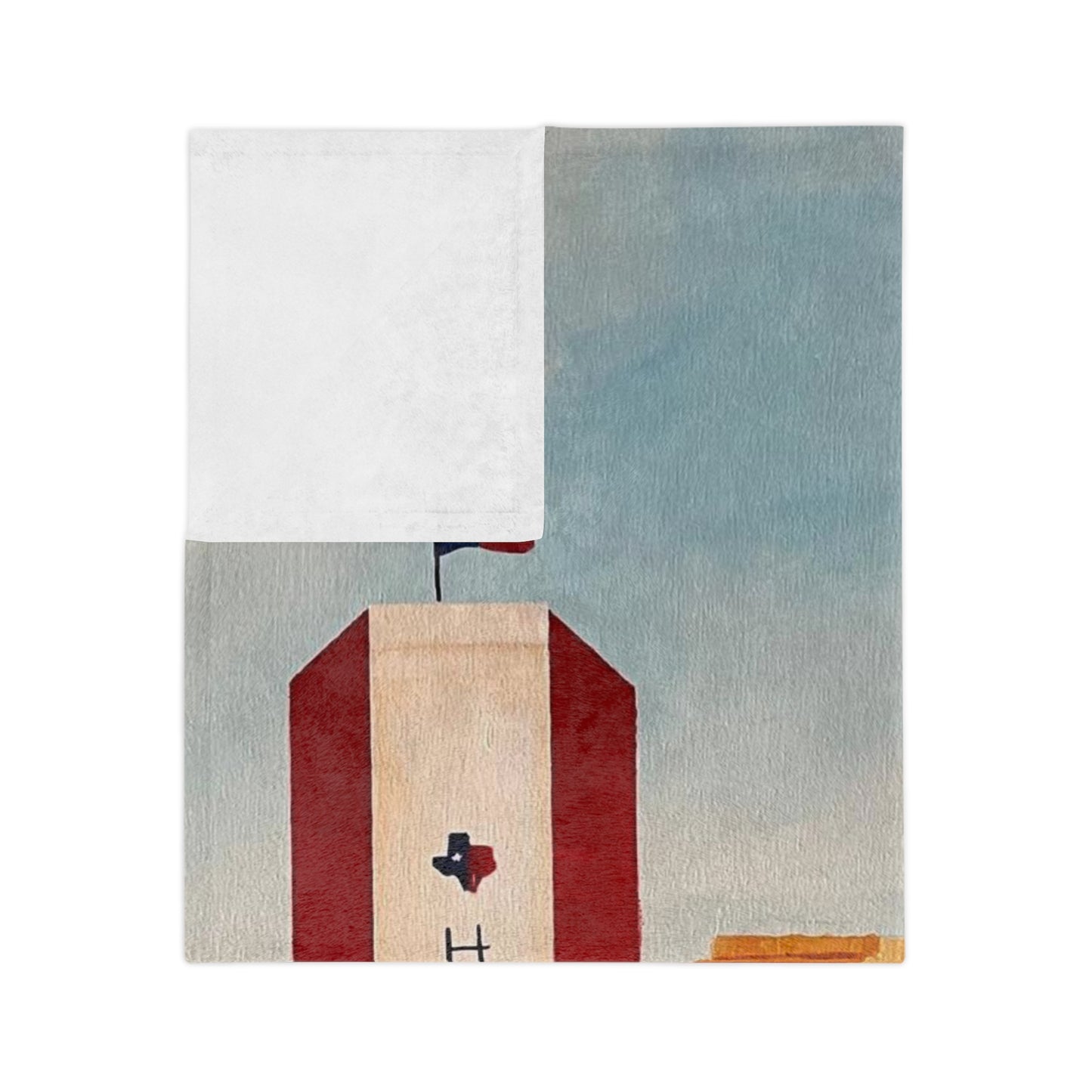 Houston Views Velveteen Minky Blanket | Houston Texas