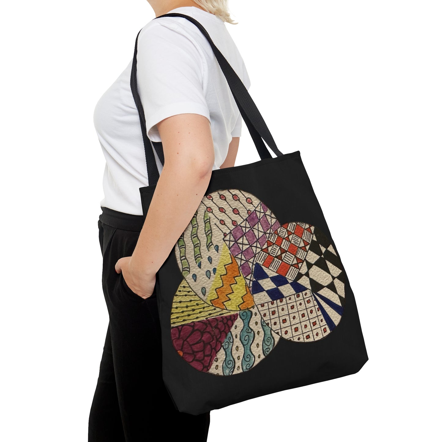 Zentangle Tote Bag (Black)