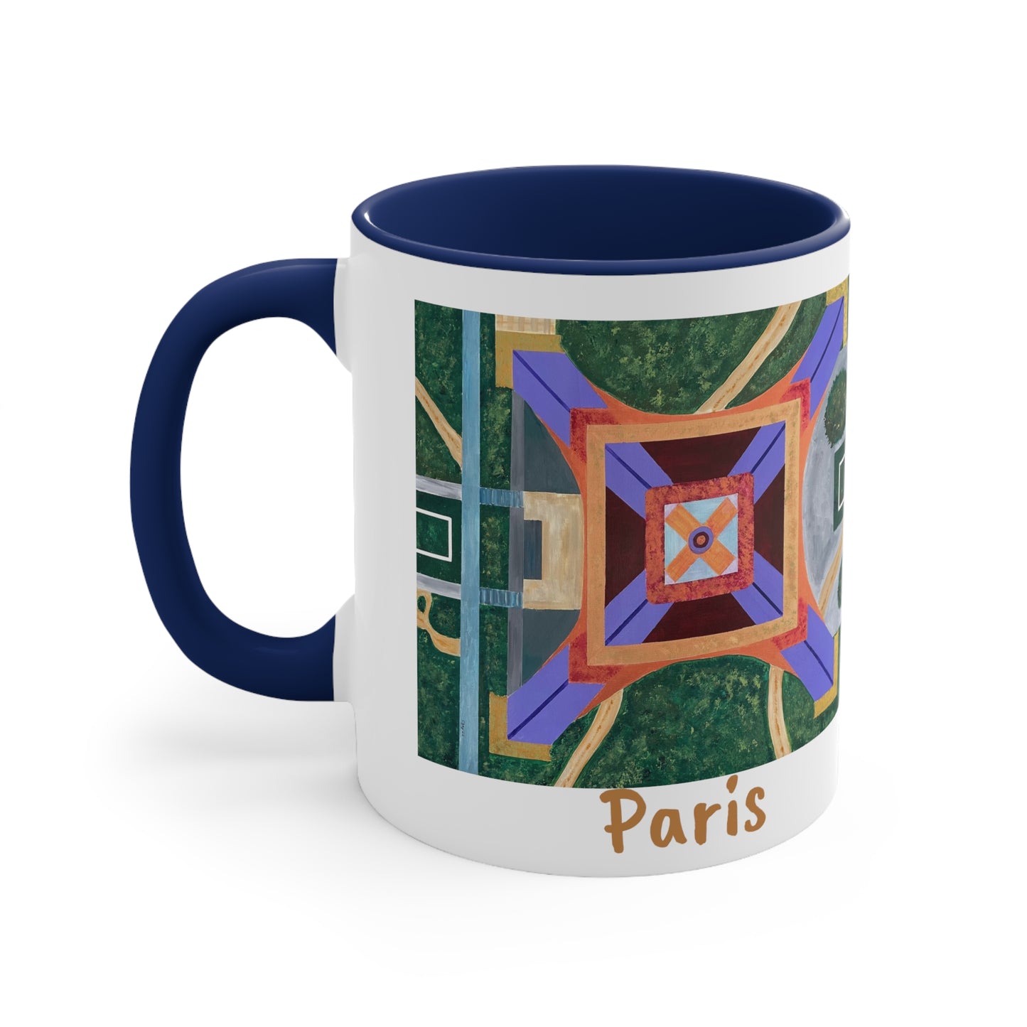 Paris Abstract Eiffel Tower Coffee Mug (Double Sided)