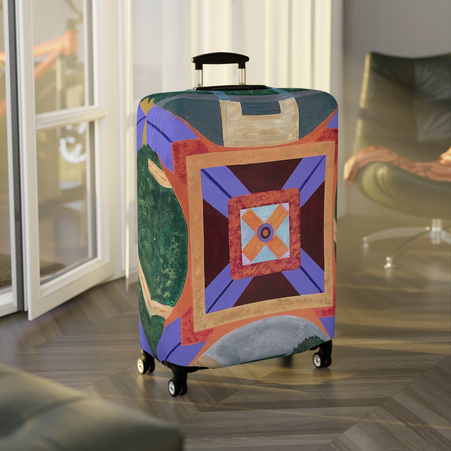 Paris Abstract Eiffel Tower Luggage Cover