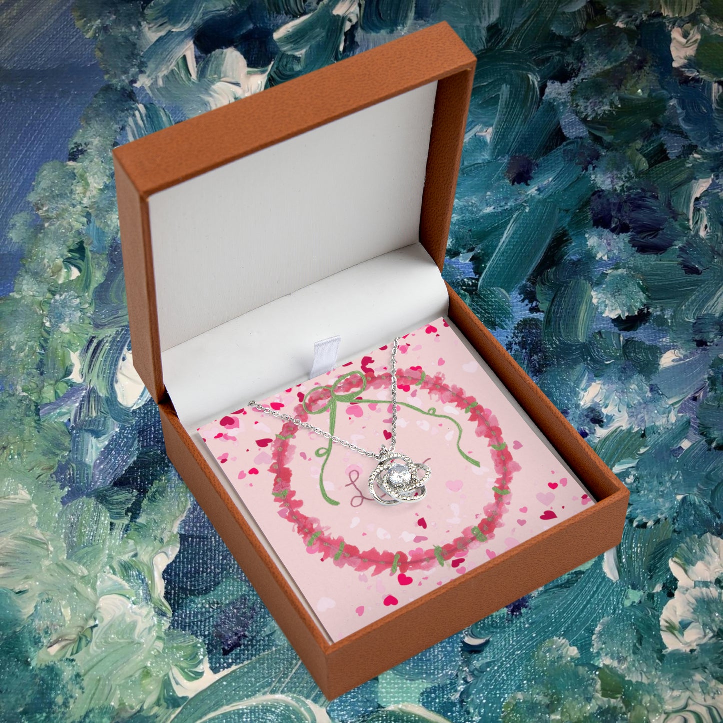 Love Wreath -  Love Knot Necklace