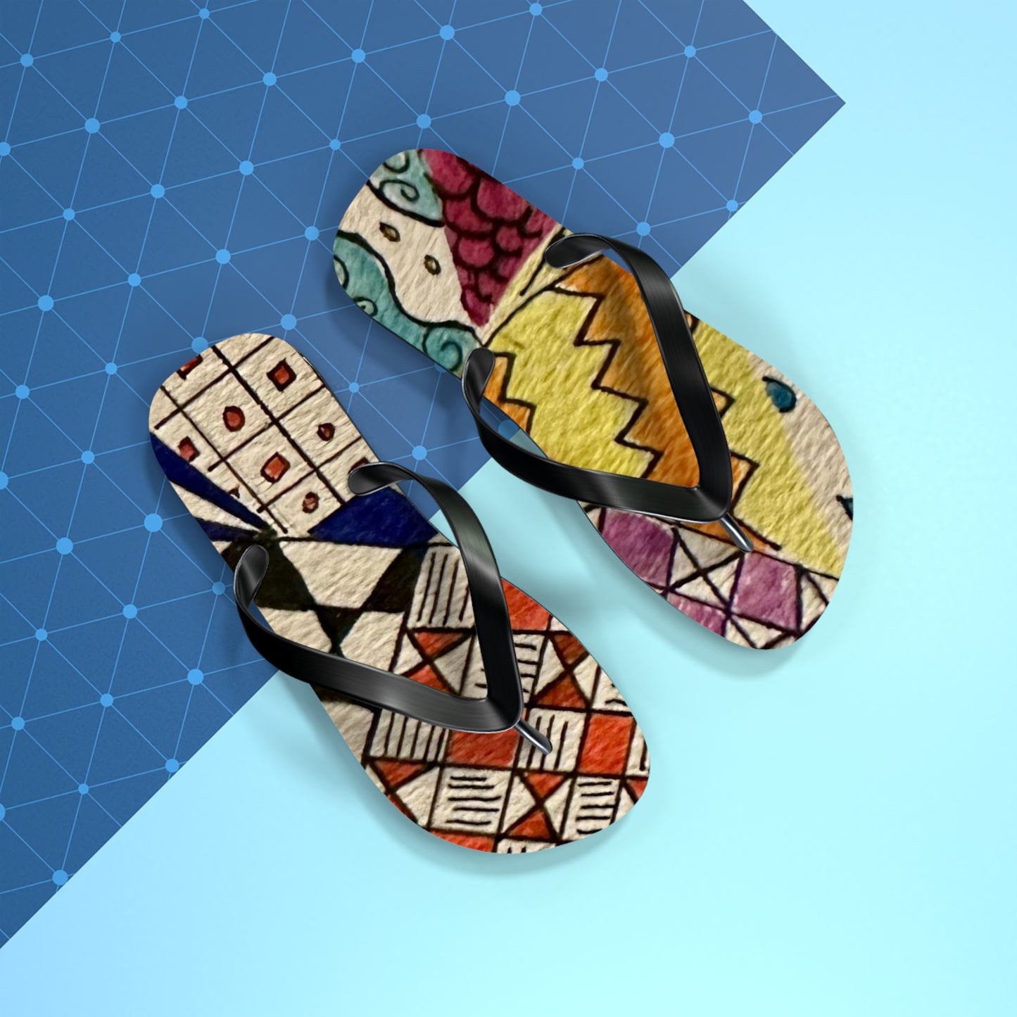 Zentangle Flip Flops