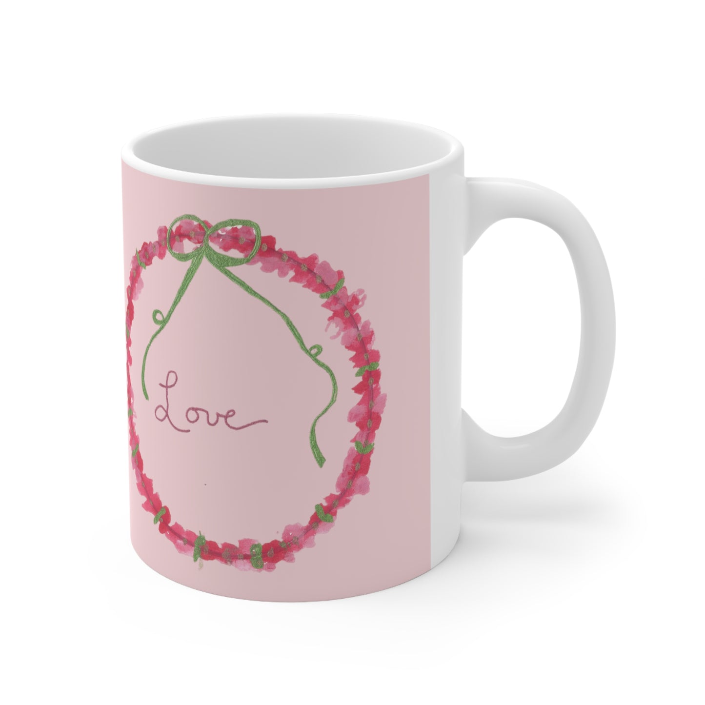 Love Wreath Ceramic Mug 11oz