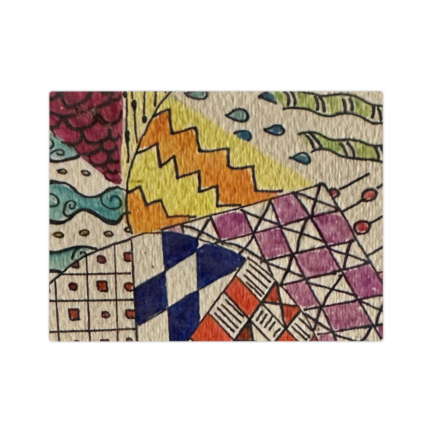 Zentangle Velveteen Minky Blanket