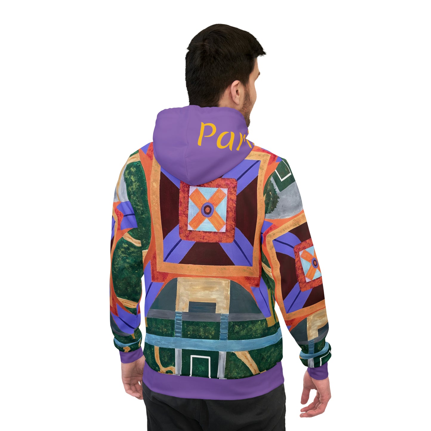 Paris Abstract Eiffel Tower Unisex Athletic Hoodie Sweatshirt