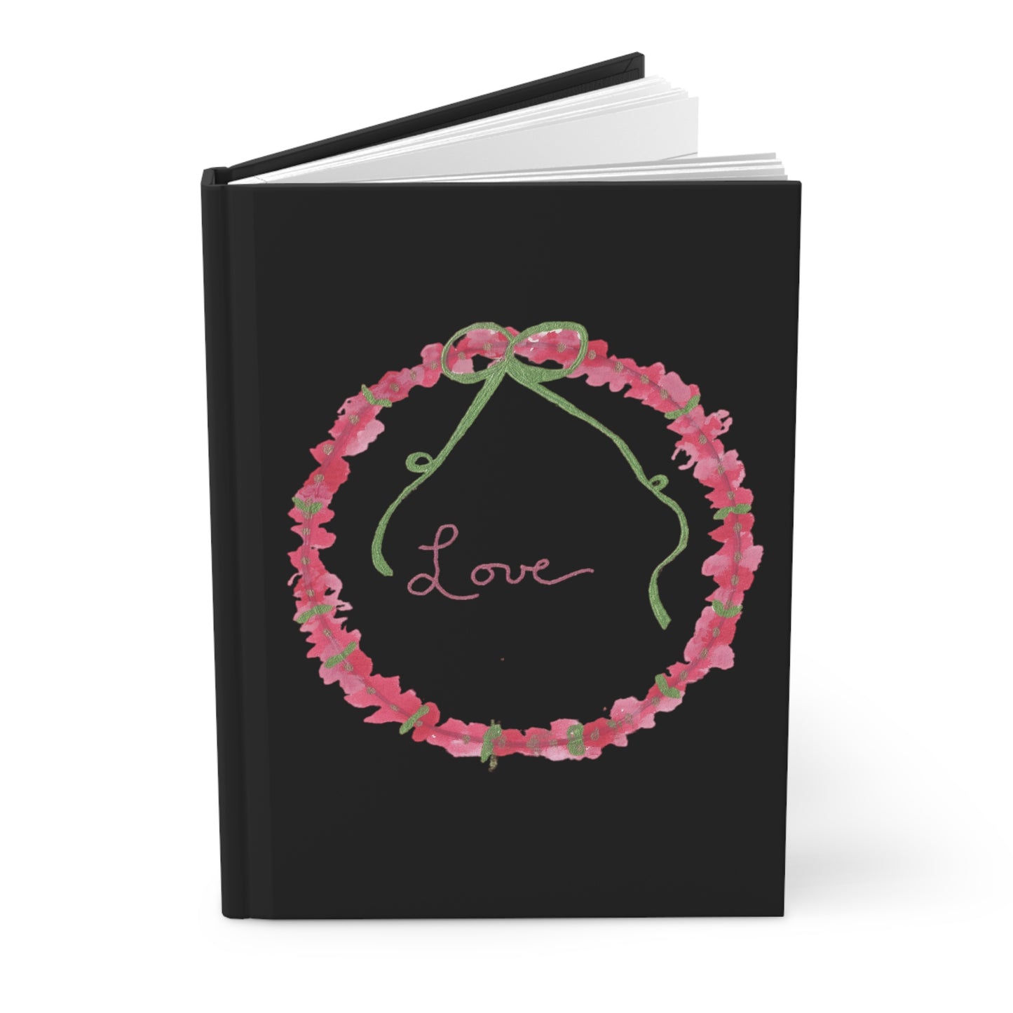Love Wreath Hardcover Journal Matte (Black)