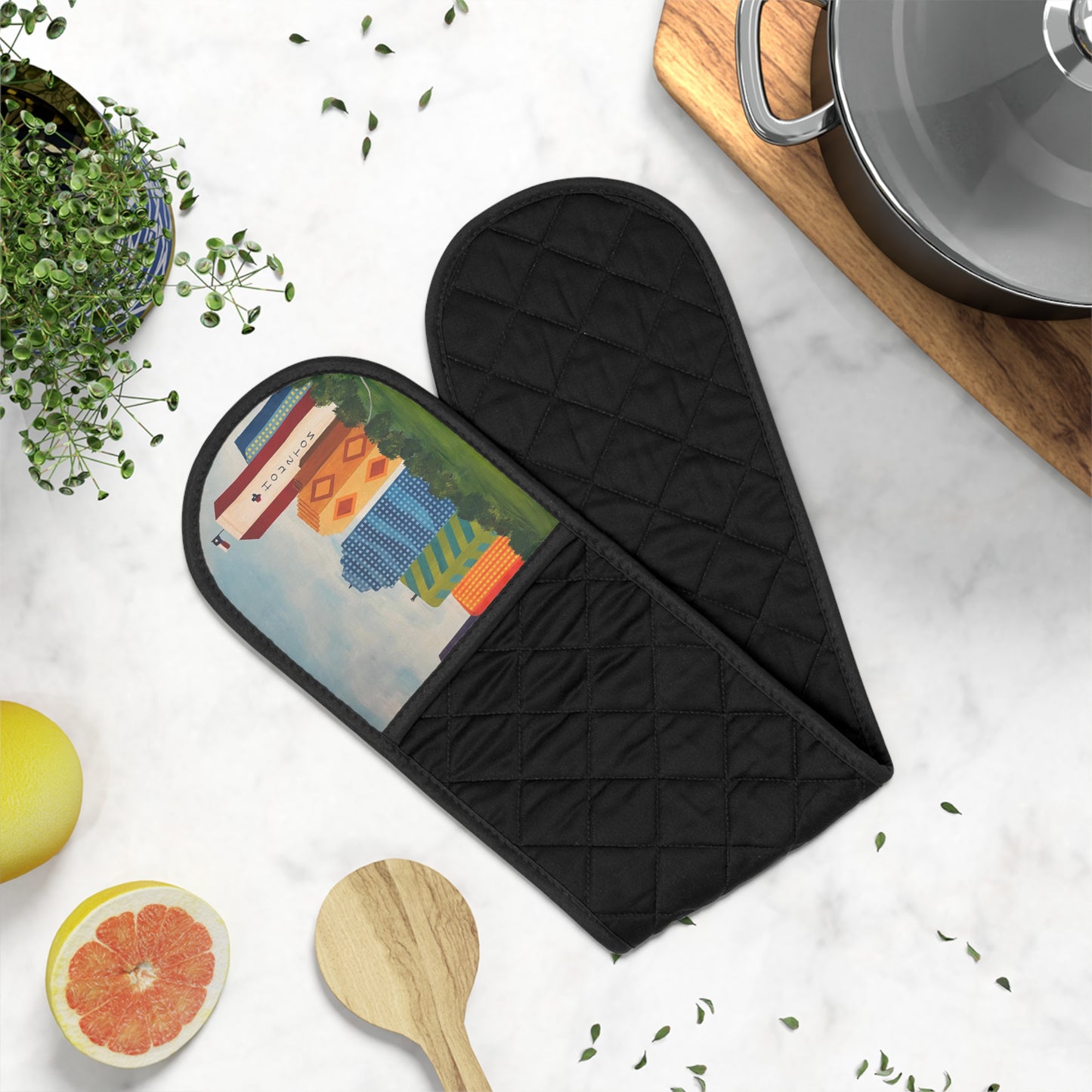 Houston Views Oven Mitts | Houston Texas