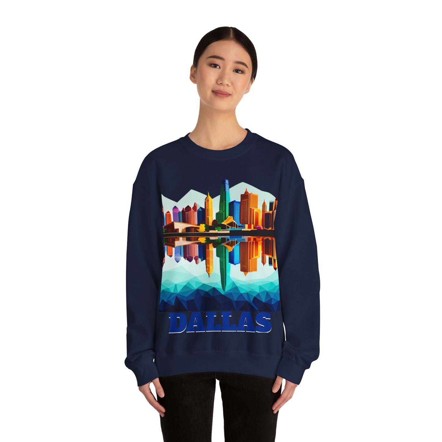 Dallas Texas Reflections Unisex Crewneck Sweatshirt