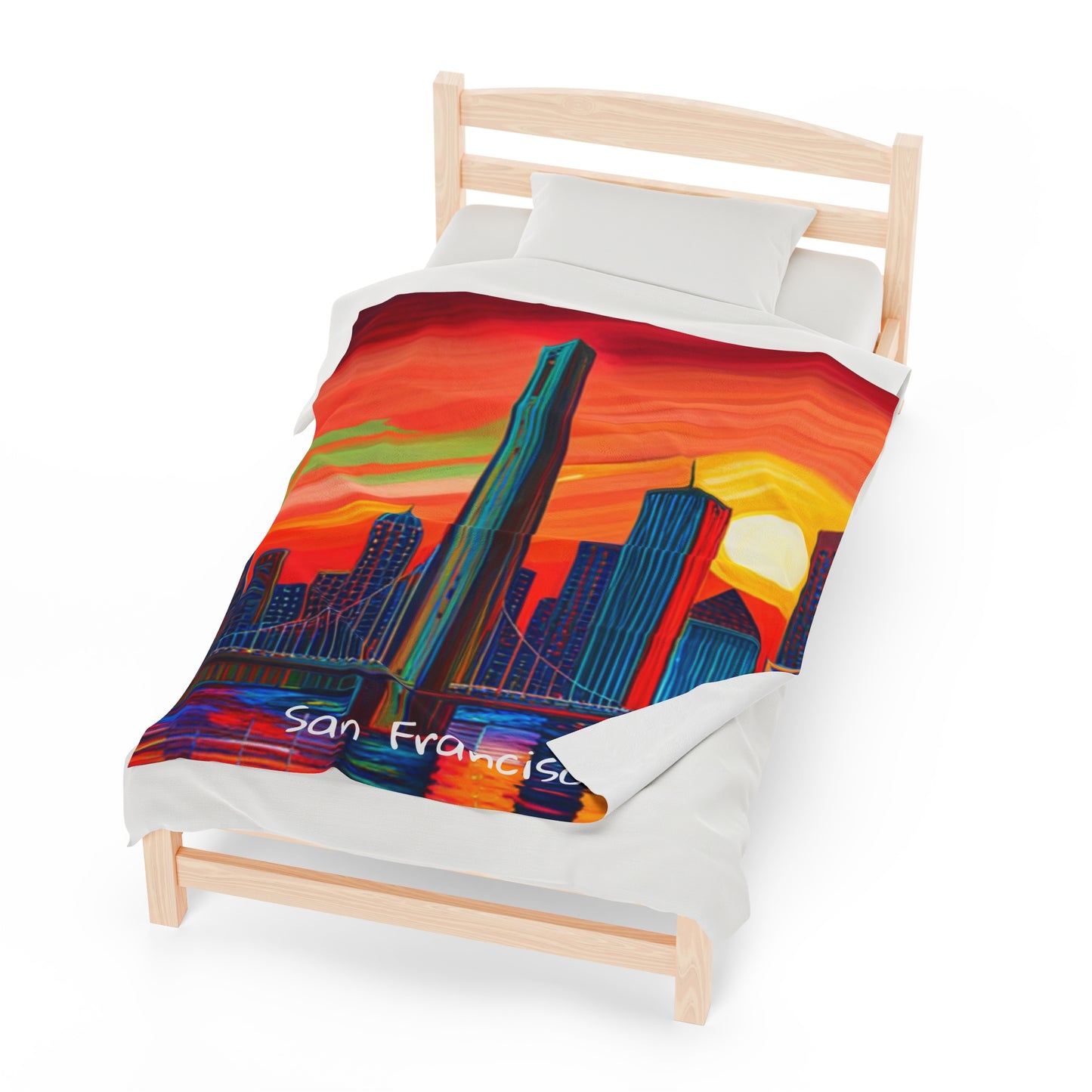 San Francisco Velveteen Plush Blanket