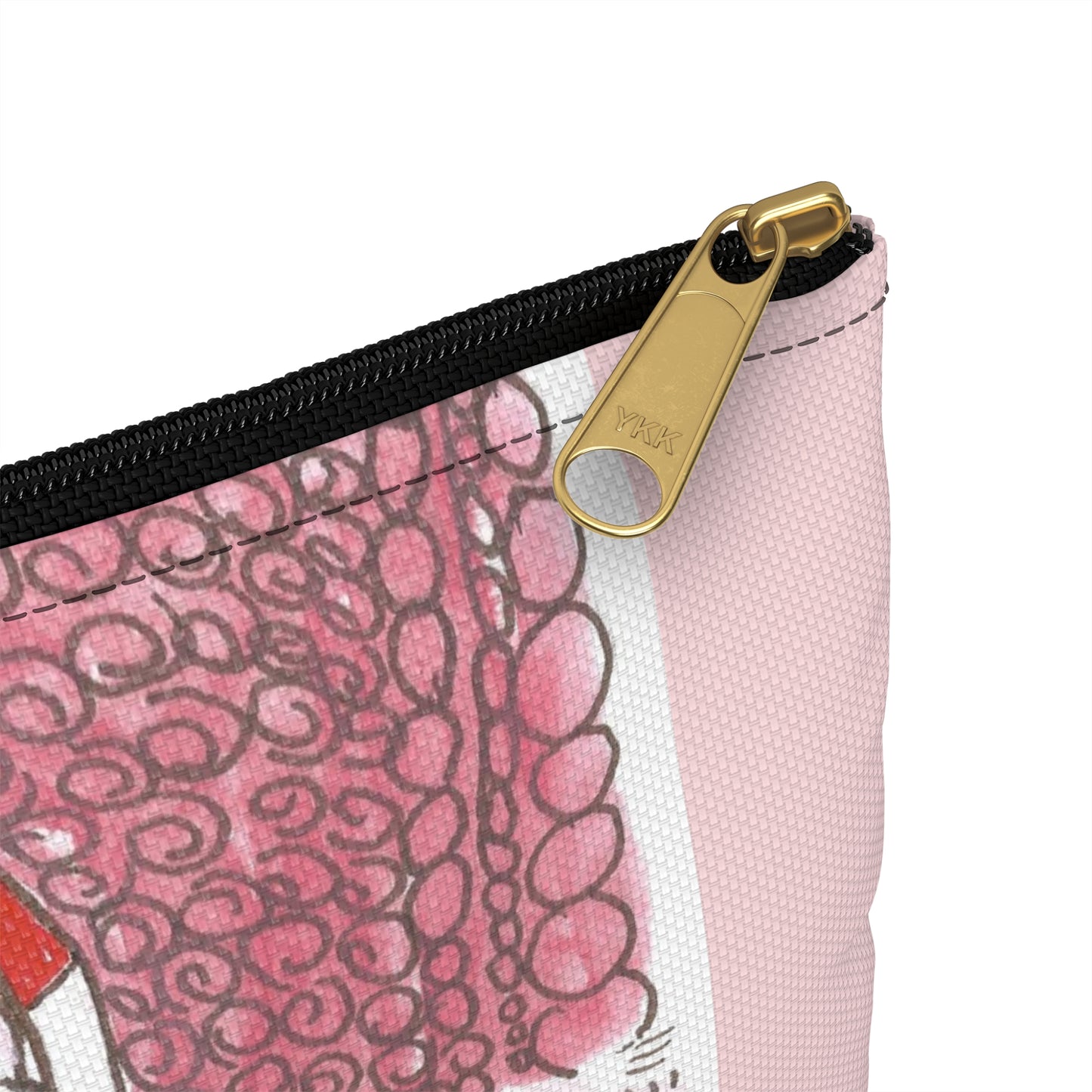 Love Is Kind Accessory Pouch | Cosmetic Bag  or Pencil Case - Pink