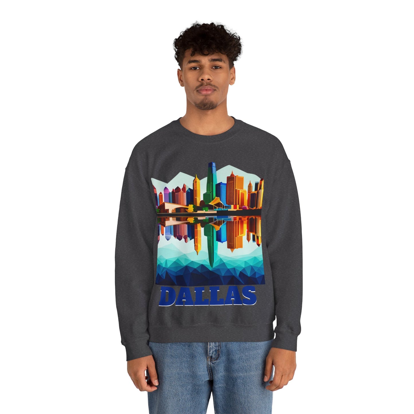 Dallas Texas Reflections Unisex Crewneck Sweatshirt