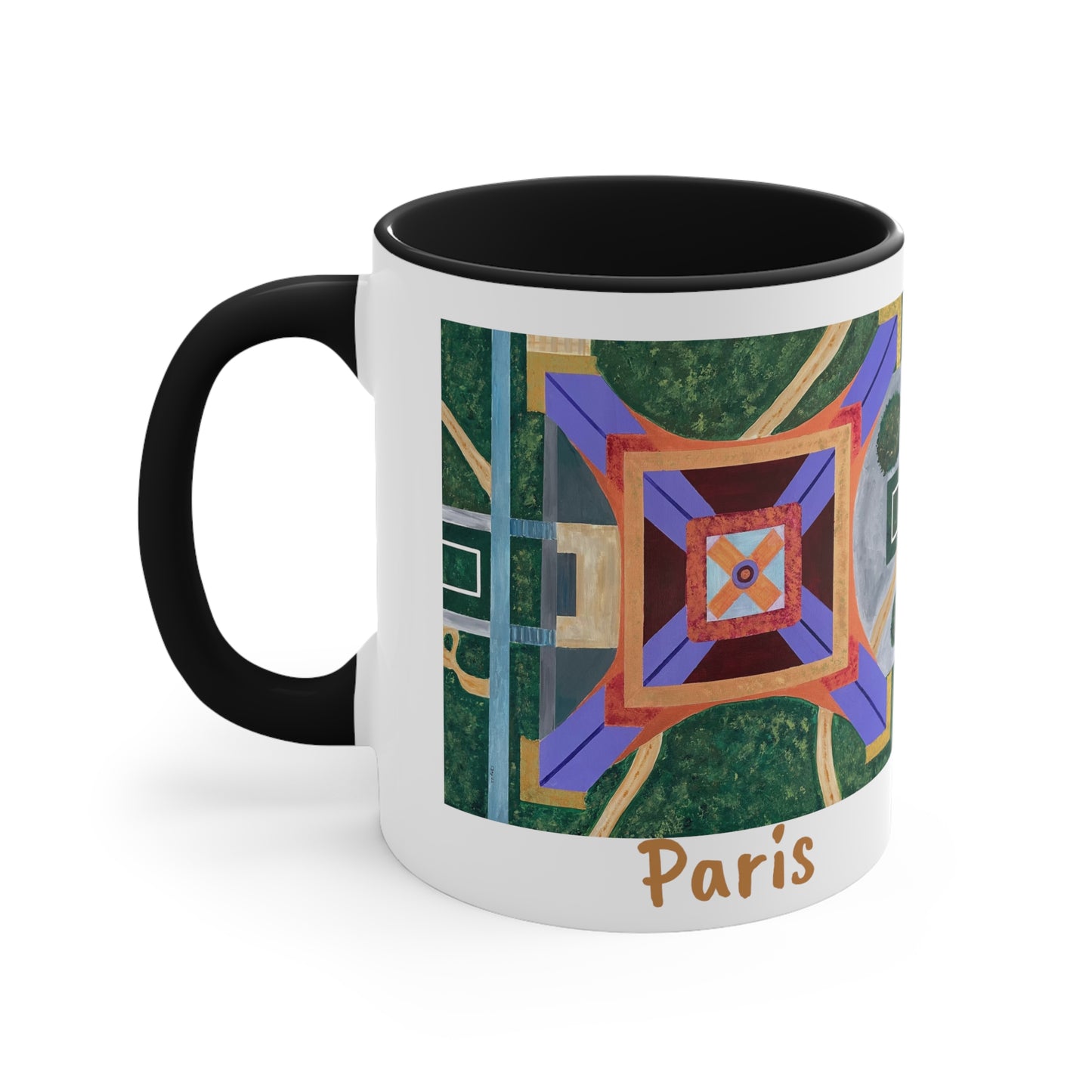 Paris Abstract Eiffel Tower Coffee Mug (Double Sided)