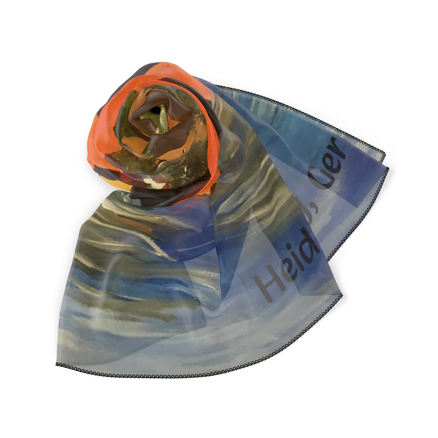 Heidelberg Germany Poly Scarf