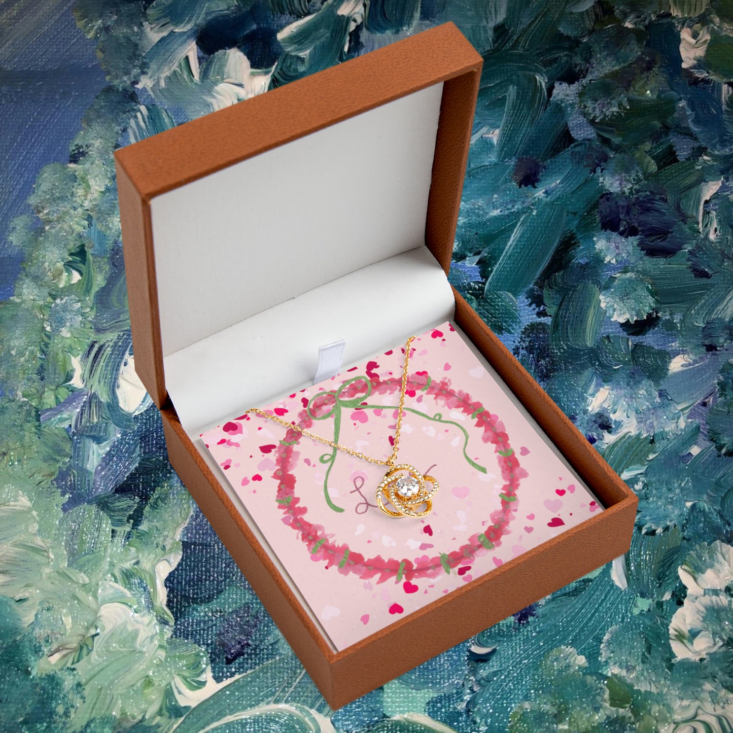 Love Wreath -  Love Knot Necklace