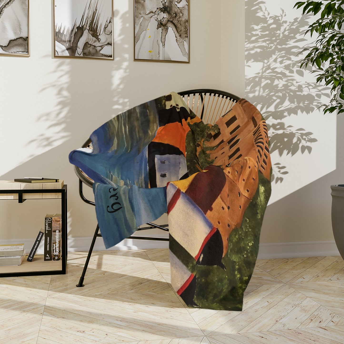 Heidelberg Germany Velveteen Minky Blanket