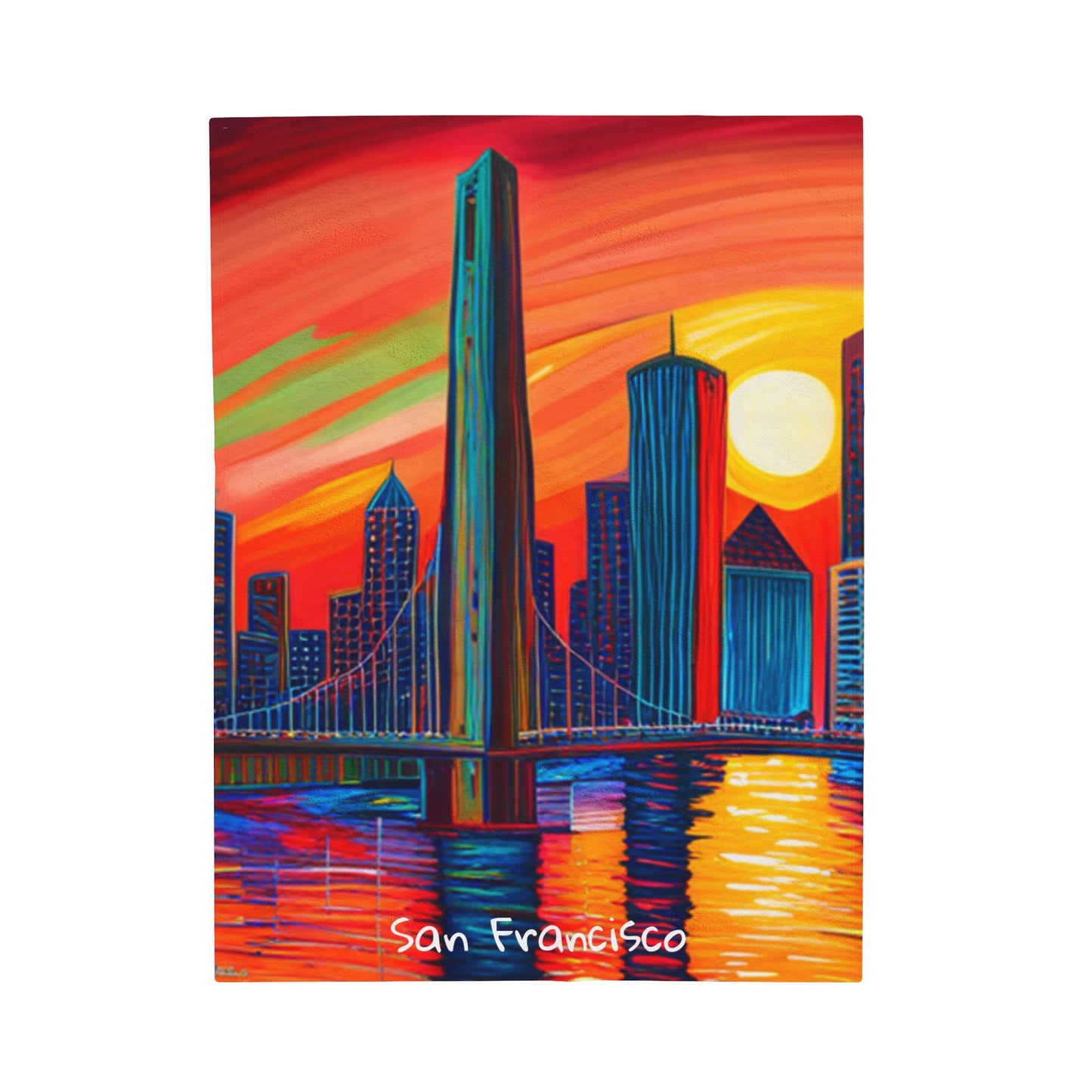 San Francisco Velveteen Plush Blanket