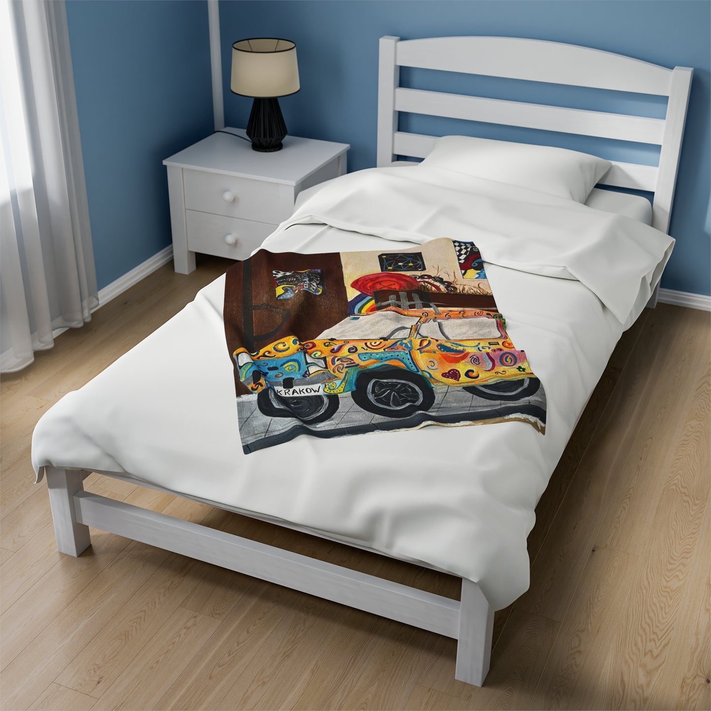 Krakow Poland Velveteen Plush Blanket