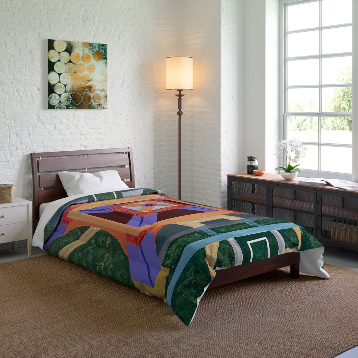 Paris Abstract Eiffel Tower Lightweight Comforter