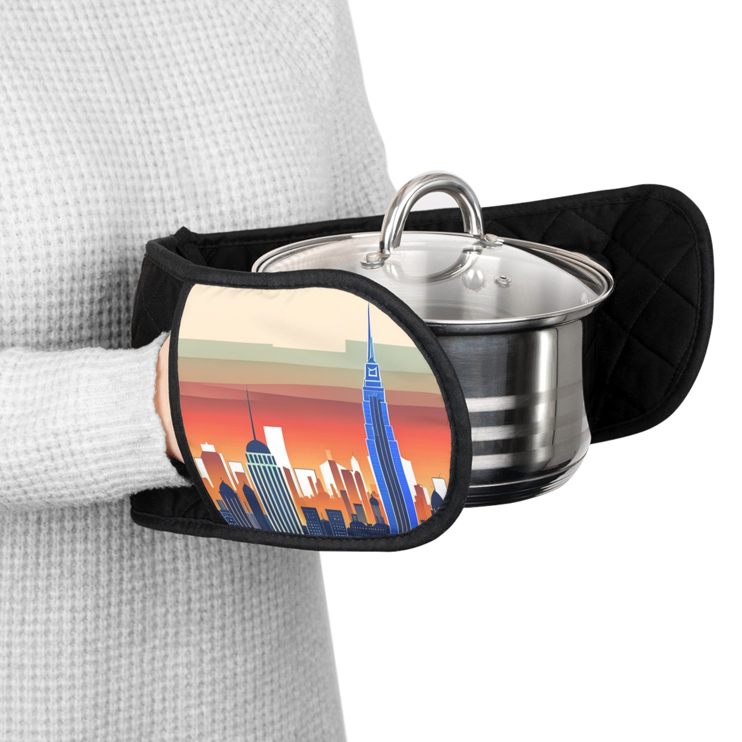 New York City Skyline Oven Mitts