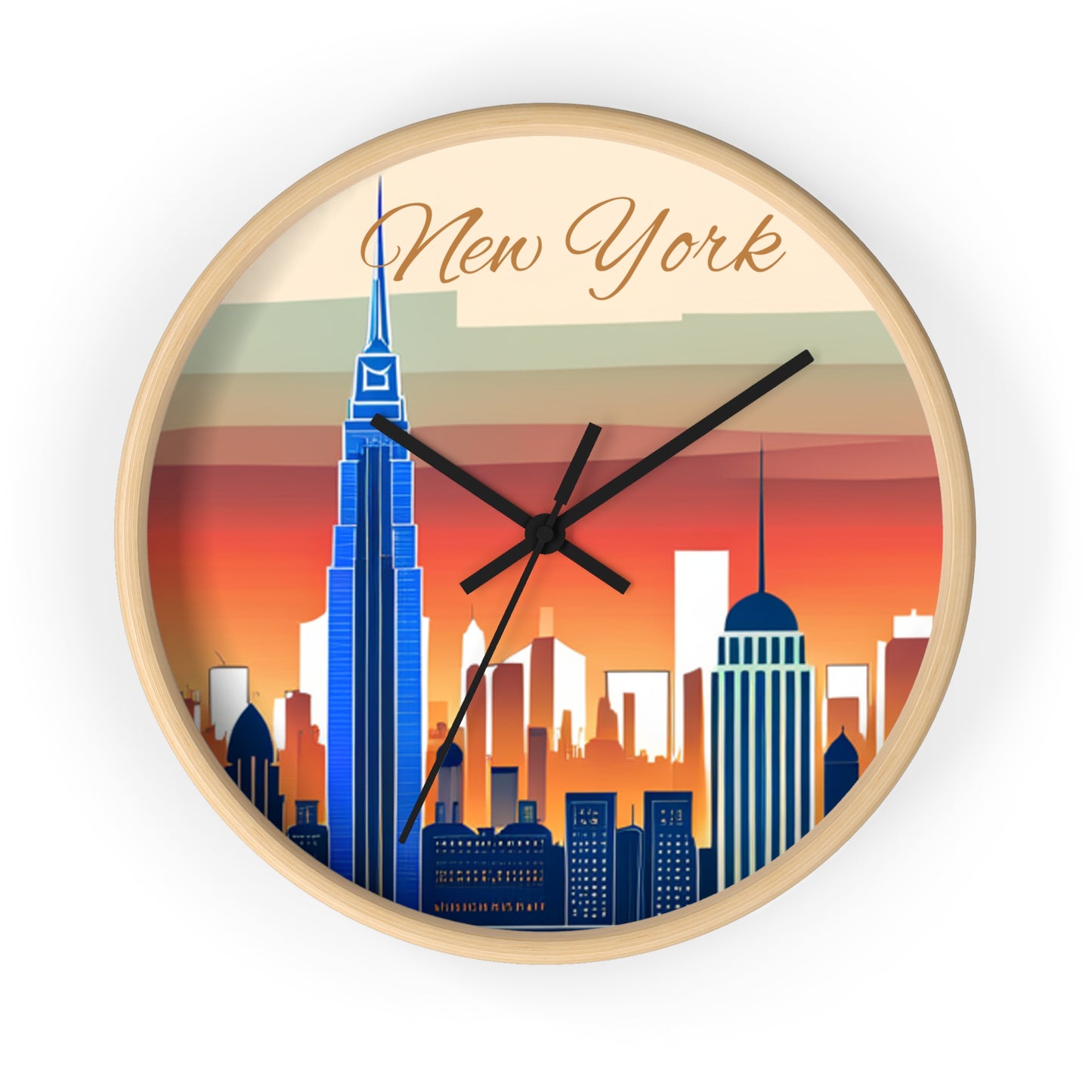 New York City Skyline Wall Clock