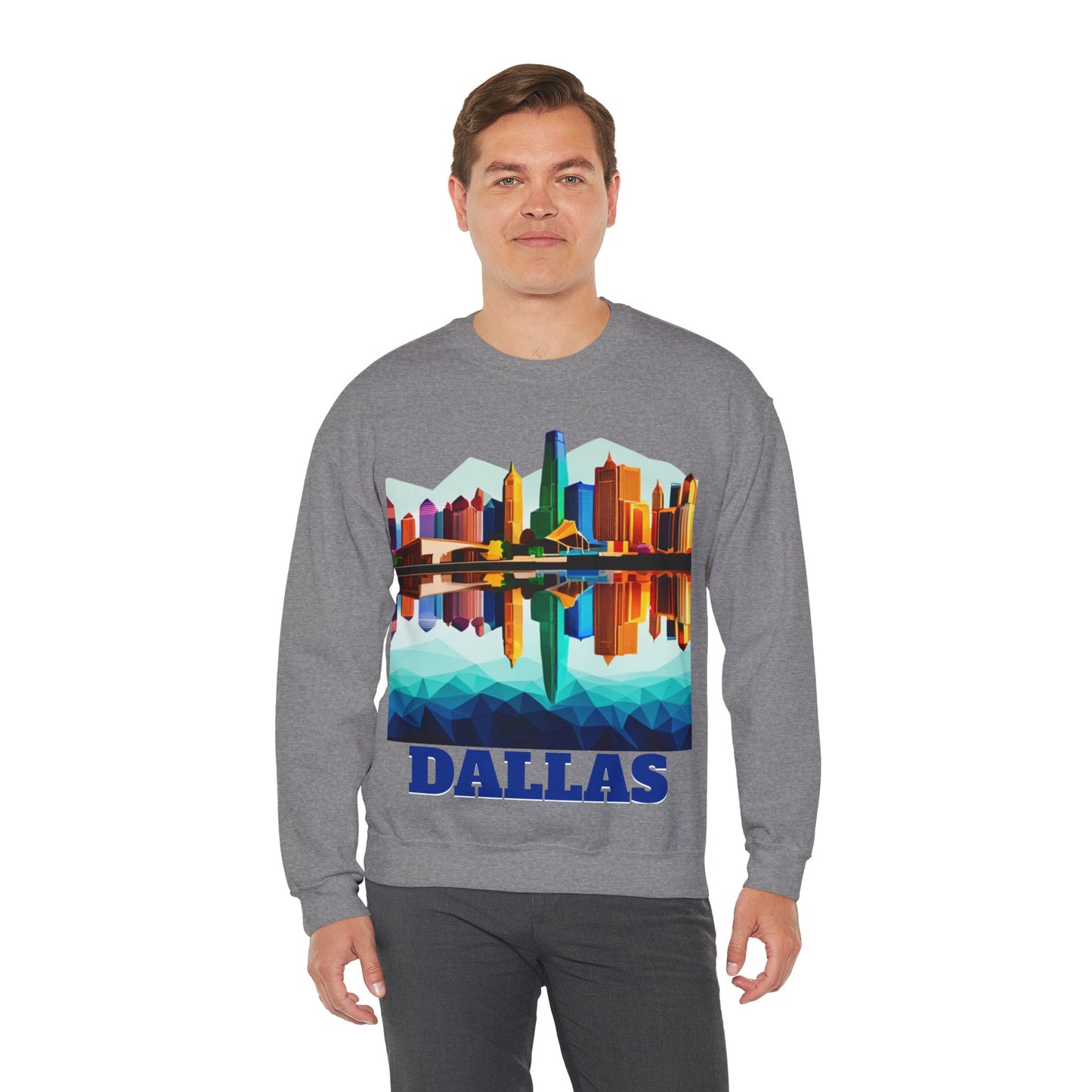Dallas Texas Reflections Unisex Crewneck Sweatshirt