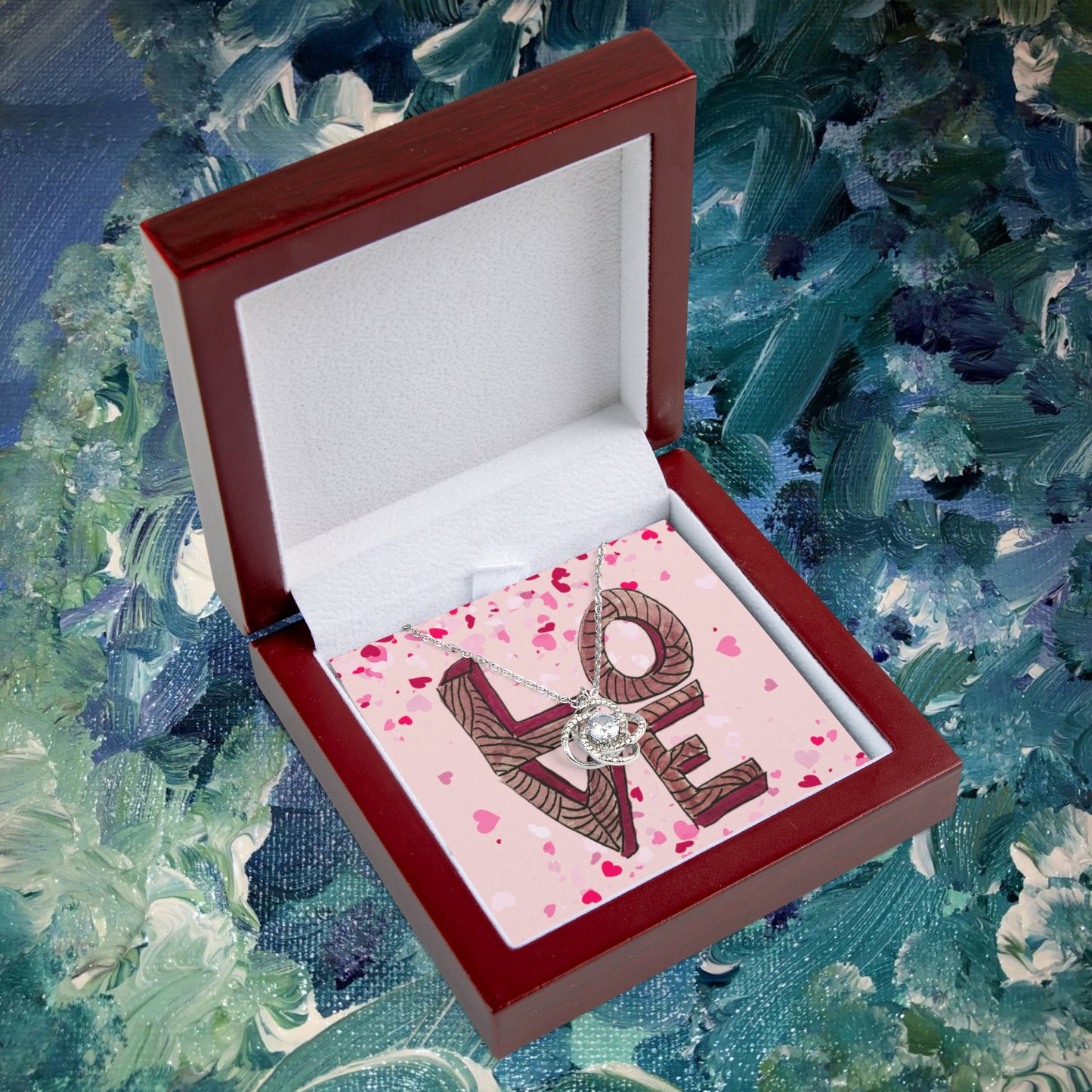 Stacked LOVE - Love Knot Necklace