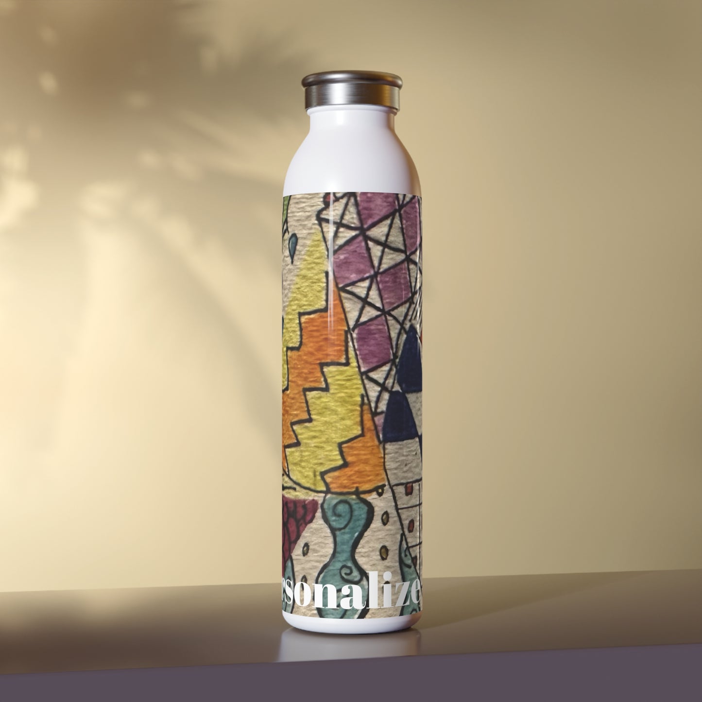 Zentangle Slim Water Bottle (20oz)