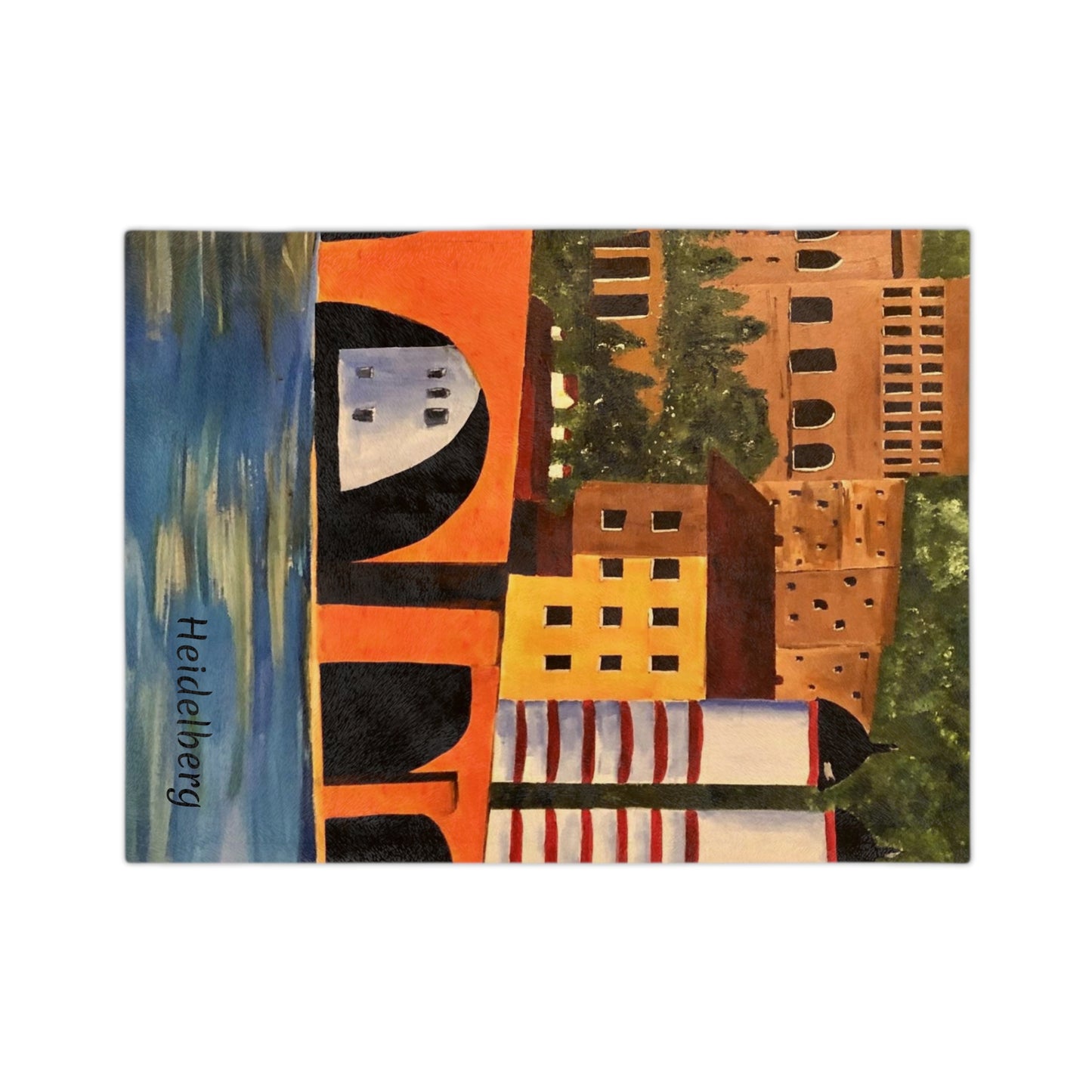 Heidelberg Germany Velveteen Minky Blanket