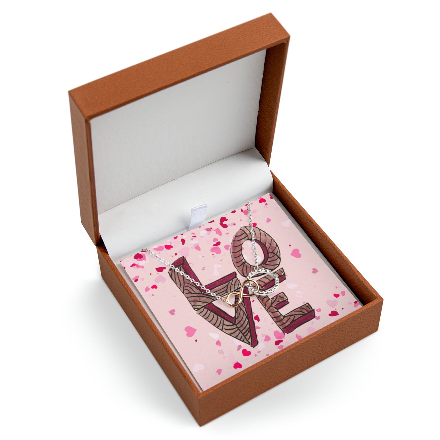 Stacked LOVE - Infinity Circle Necklace