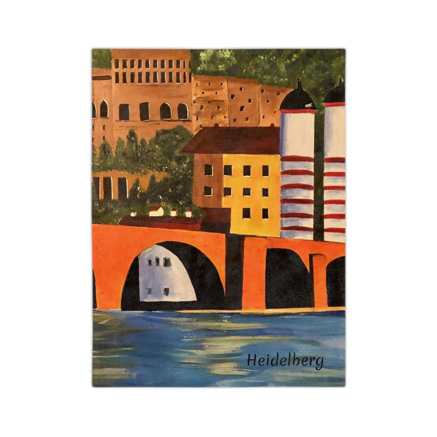 Heidelberg Germany Velveteen Minky Blanket