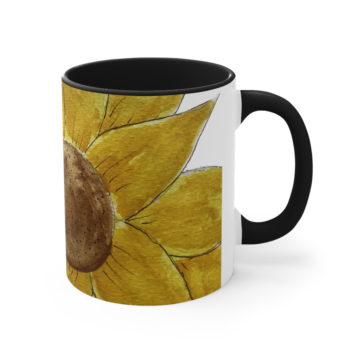 Sunflower Accent Coffee Mug, 11oz