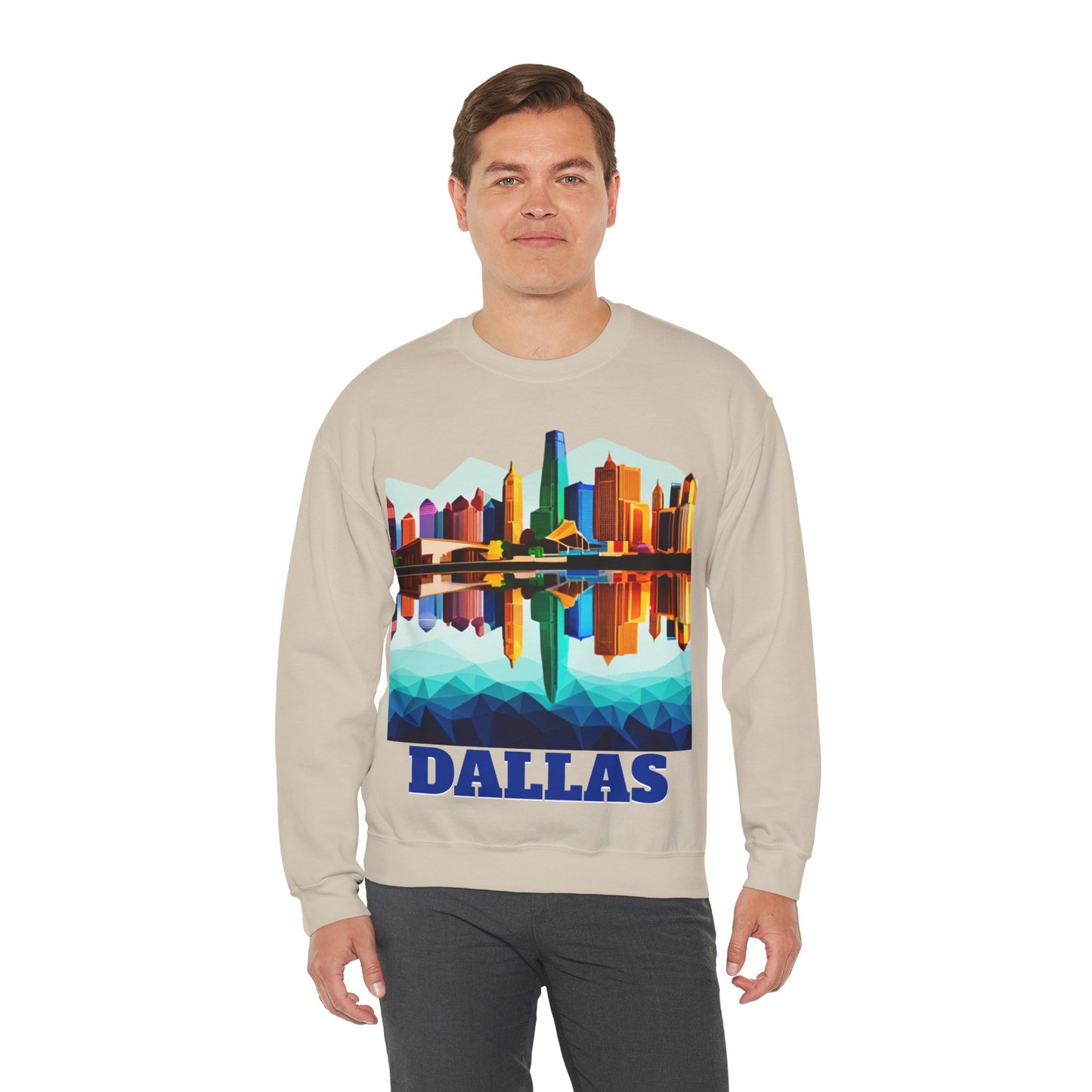 Dallas Texas Reflections Unisex Crewneck Sweatshirt