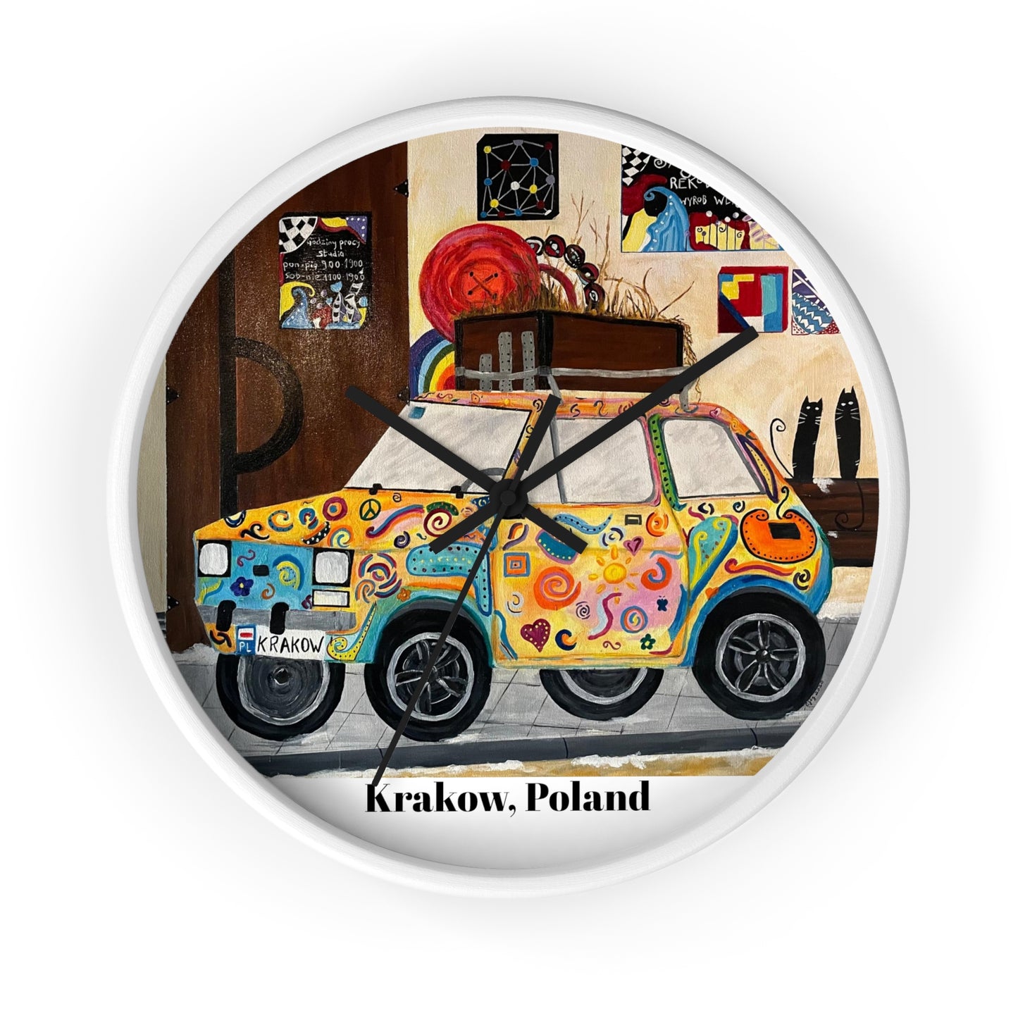 Krakow Poland Wall Clock