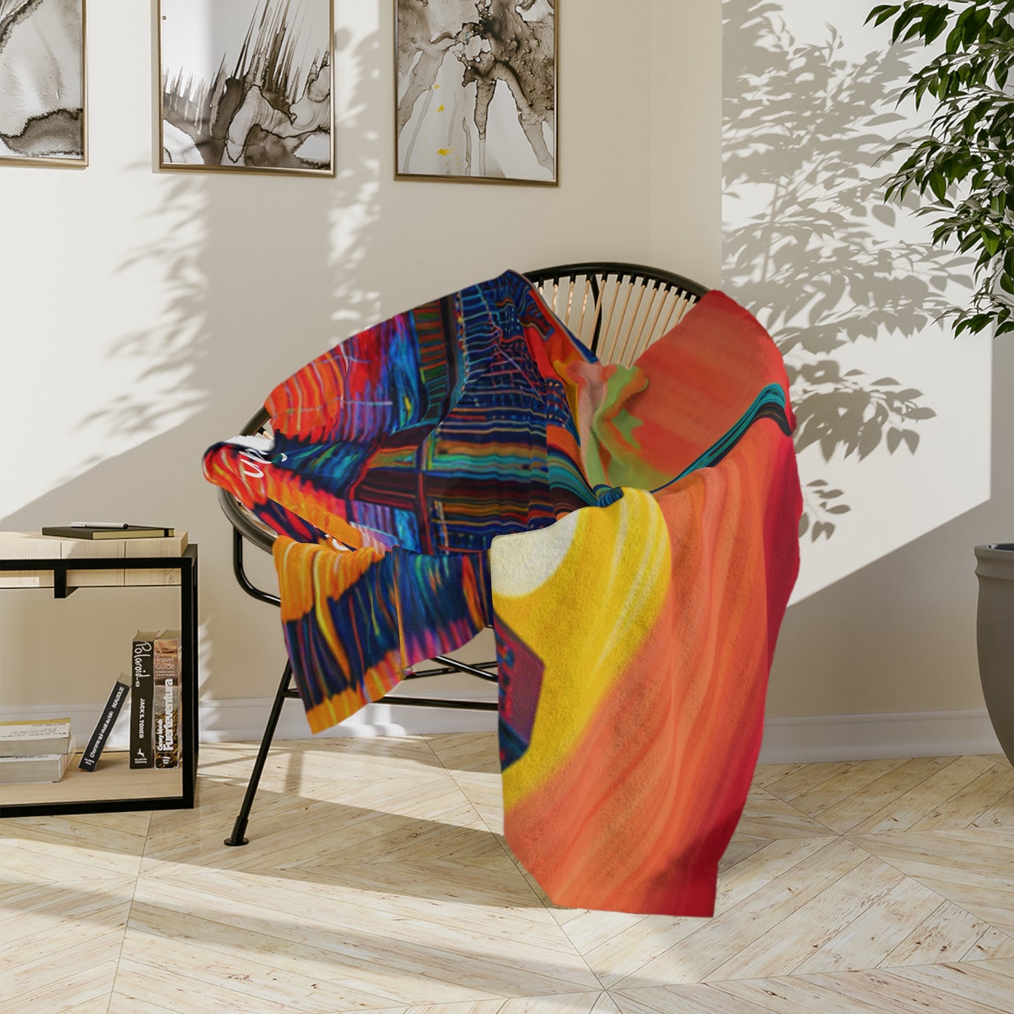 San Francisco Skyline Velveteen Minky Blanket