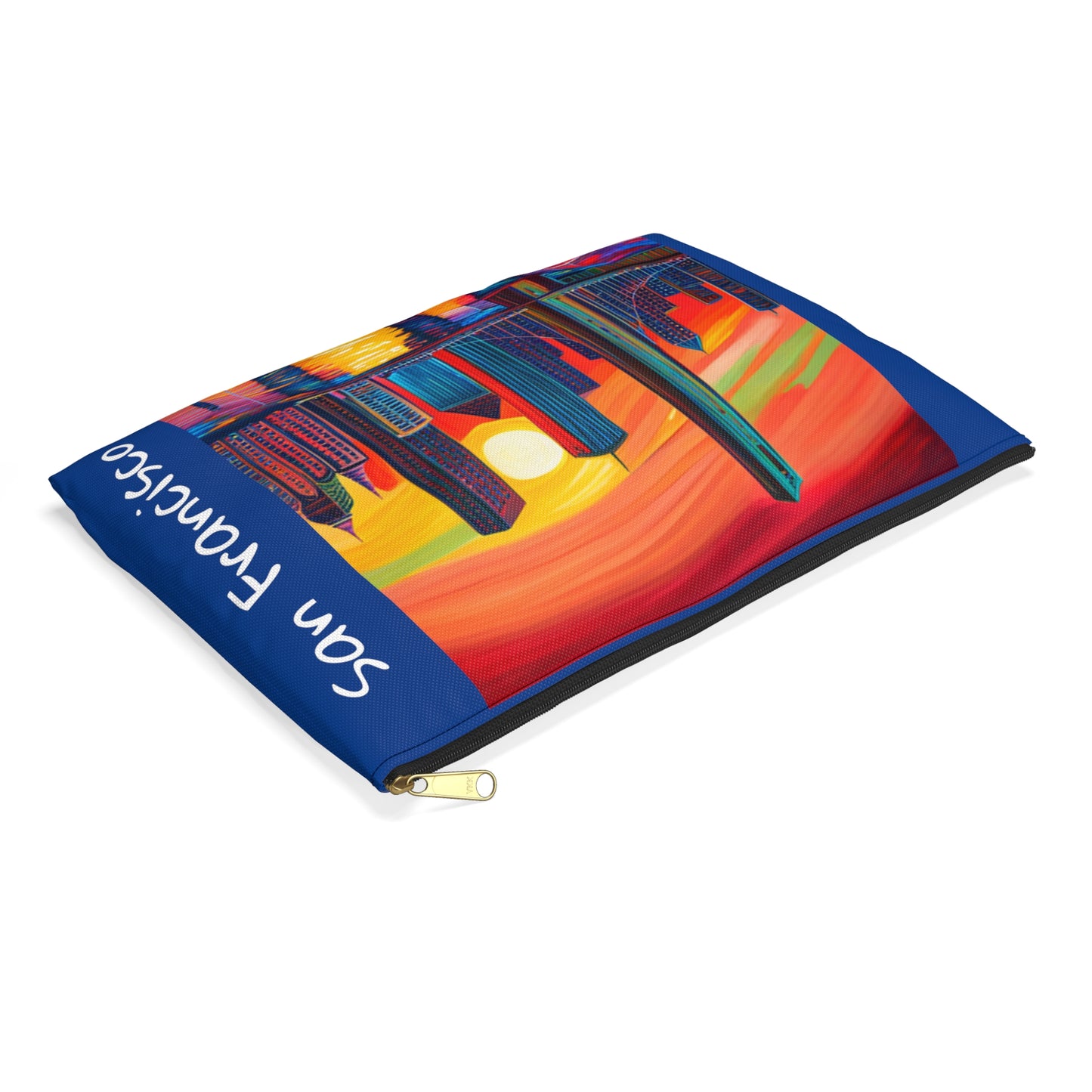 San Francisco Skyline Travel Pouch - Durable and Versatile Cosmetic Bag or Pencil Case