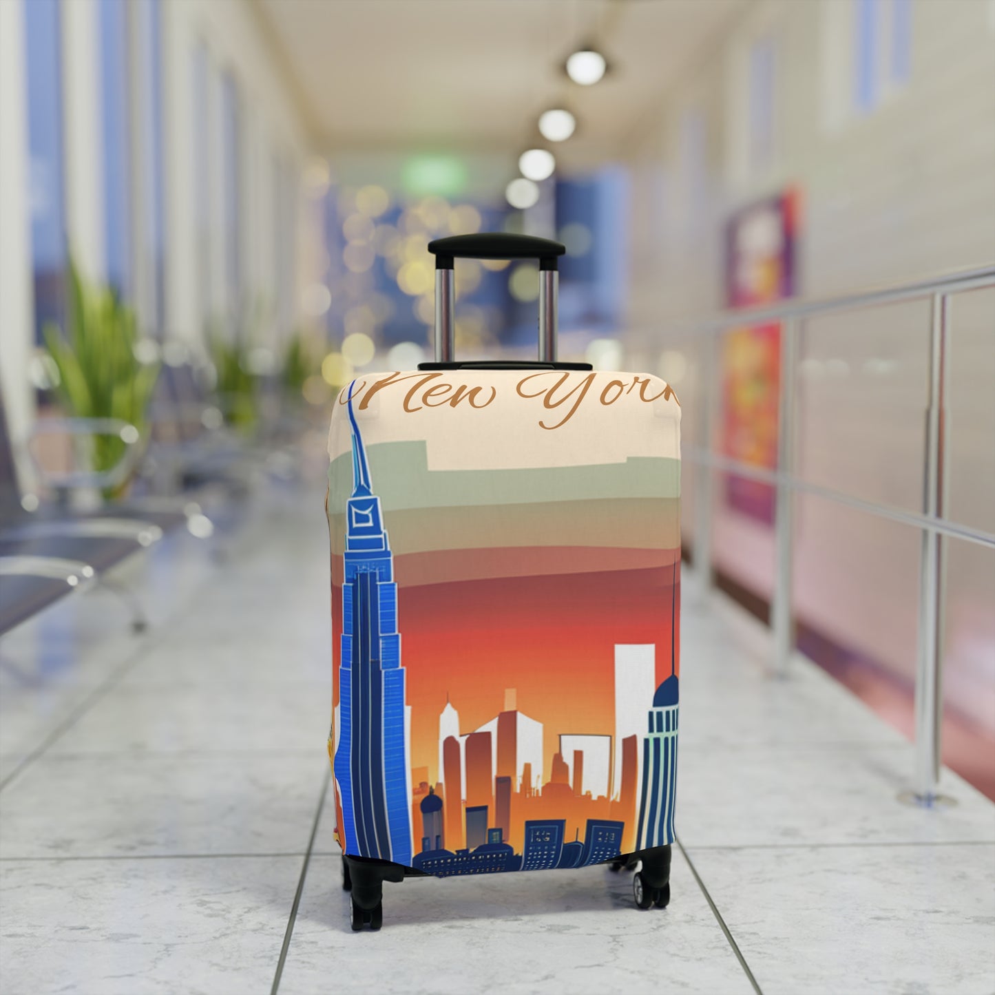 New York City Skyline Luggage Cover