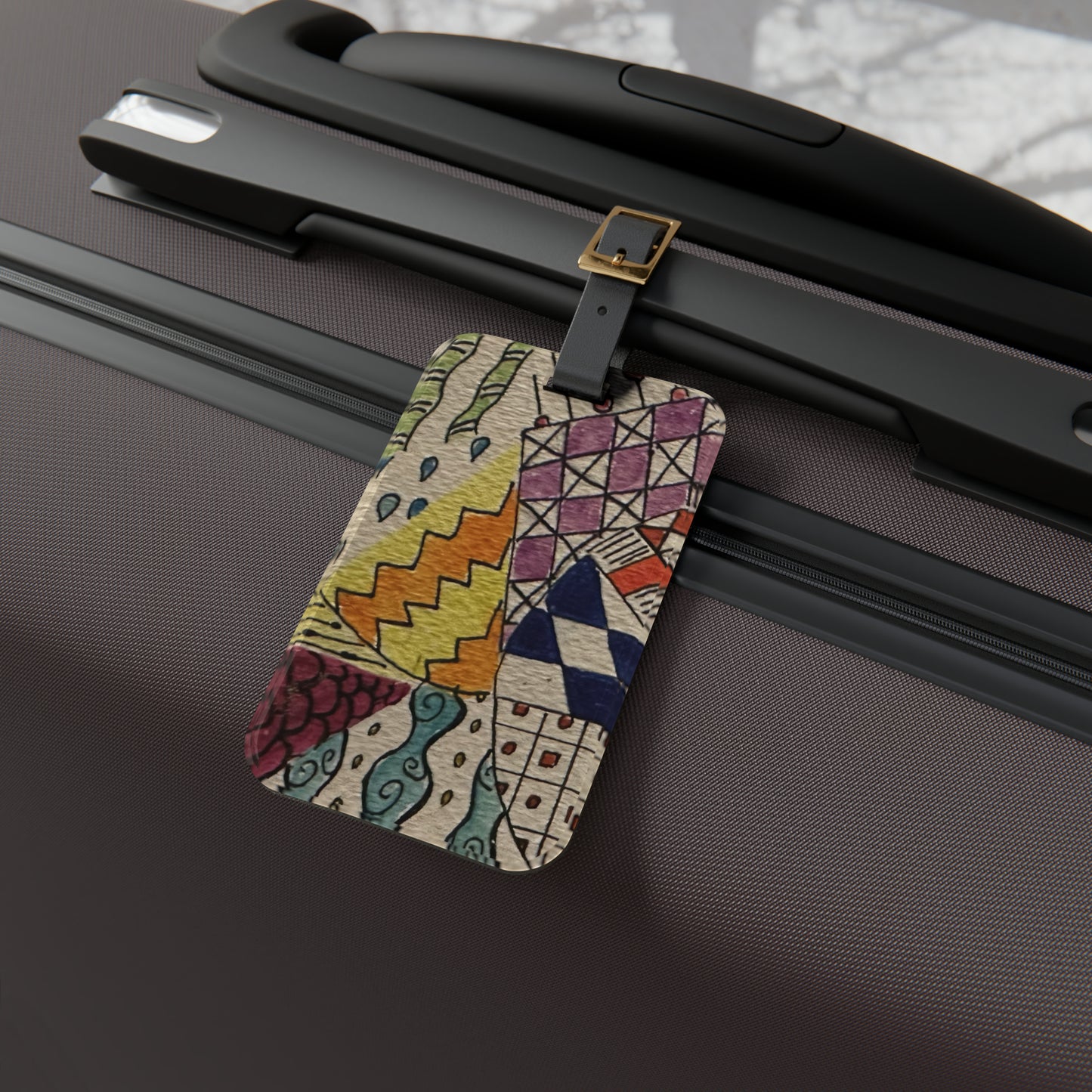 Zentangle Luggage Name Tag