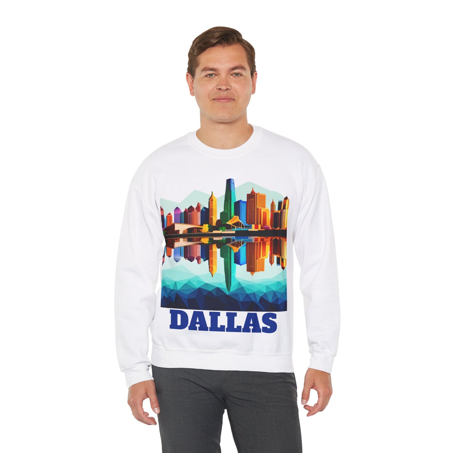 Dallas Texas Reflections Unisex Crewneck Sweatshirt