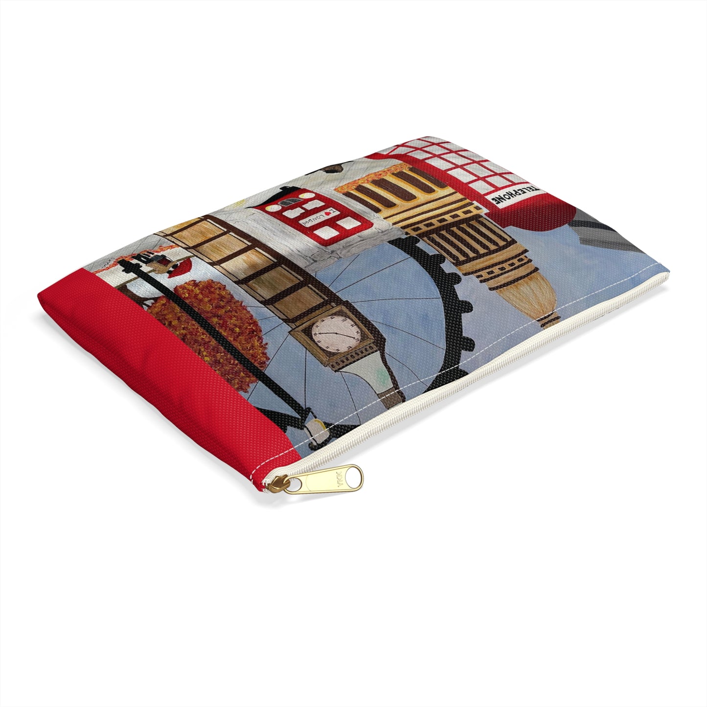 I Love London Travel Pouch - Cosmetic Bag or Pencil Case