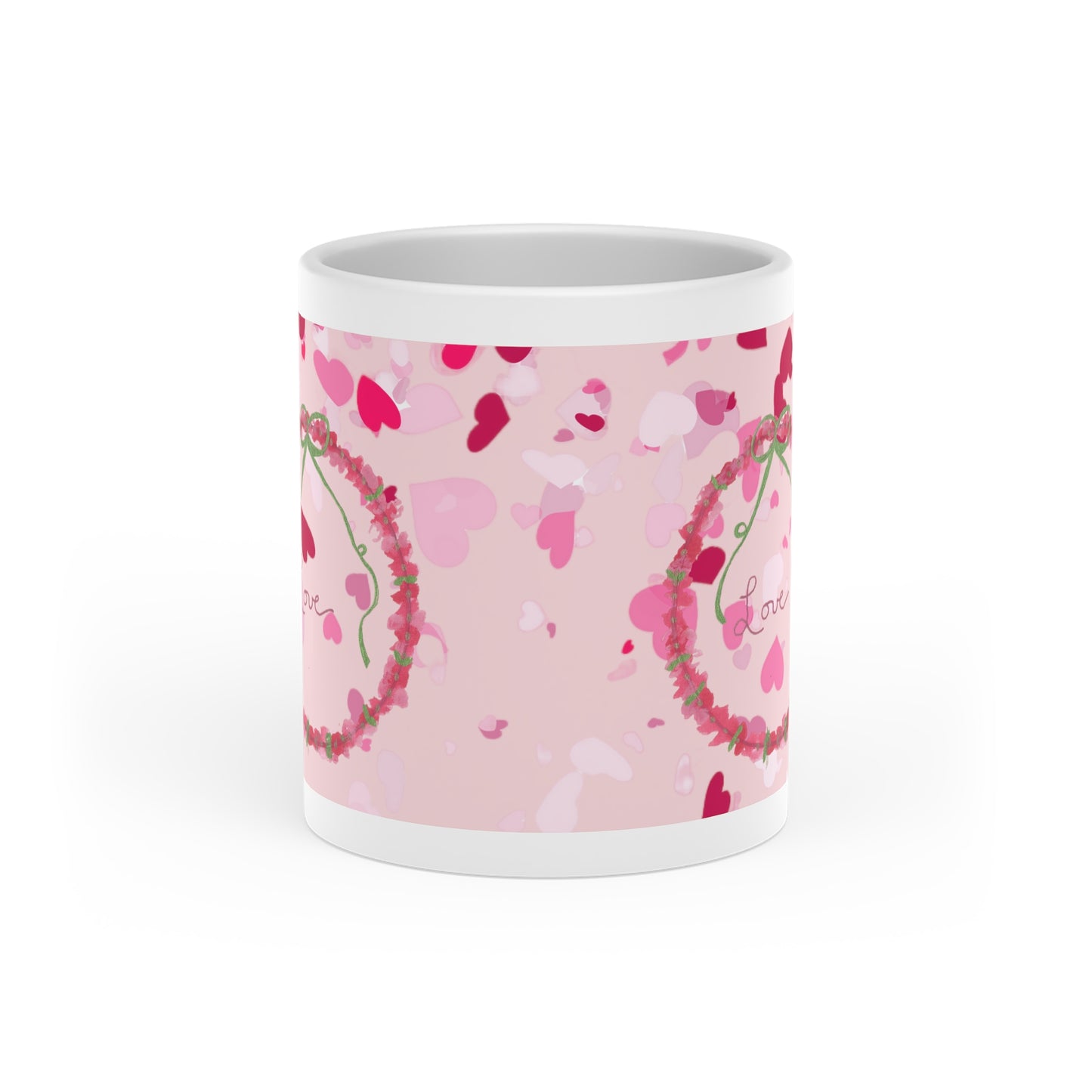 Love Wreath Heart-Shaped Mug