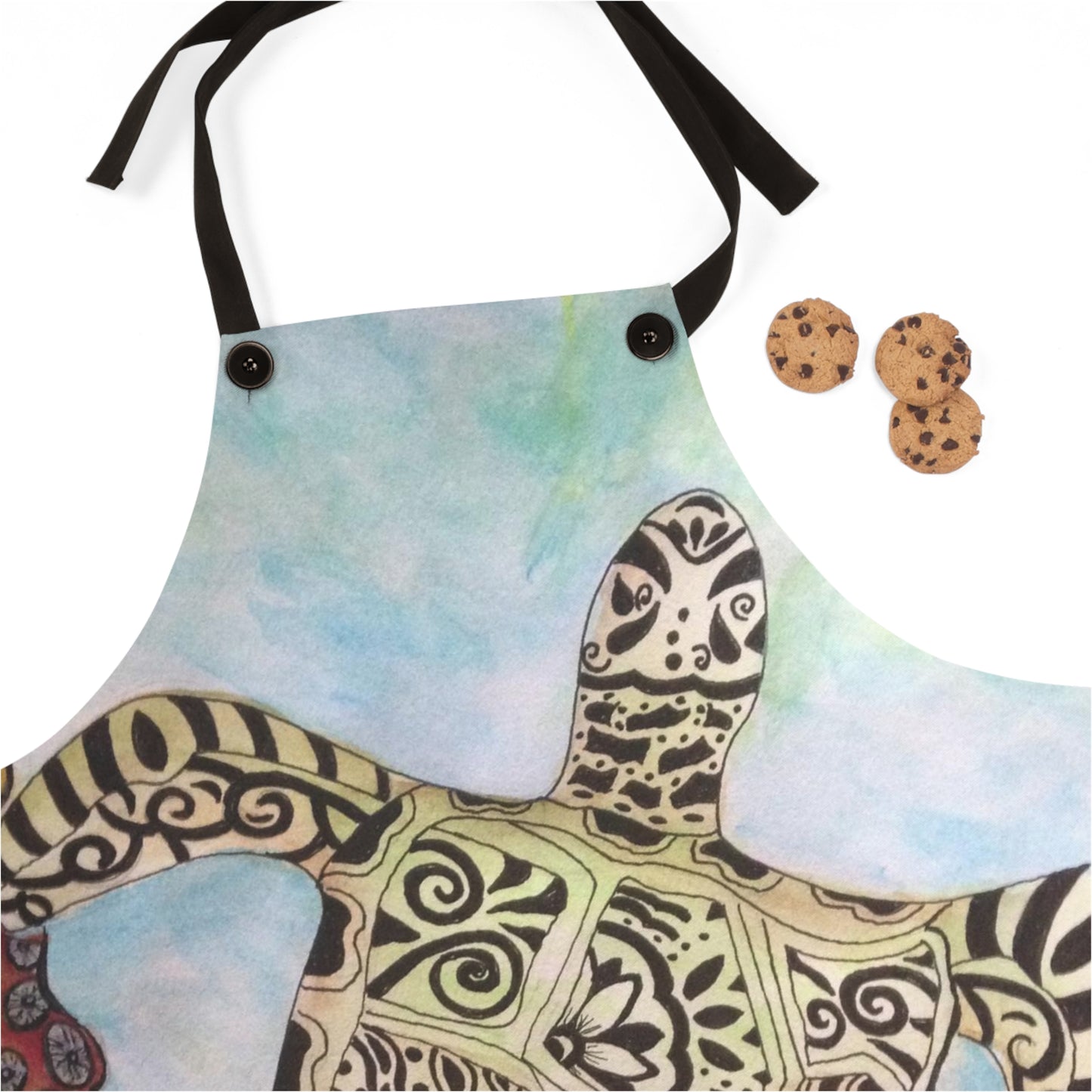 Zentangle Turtle Apron