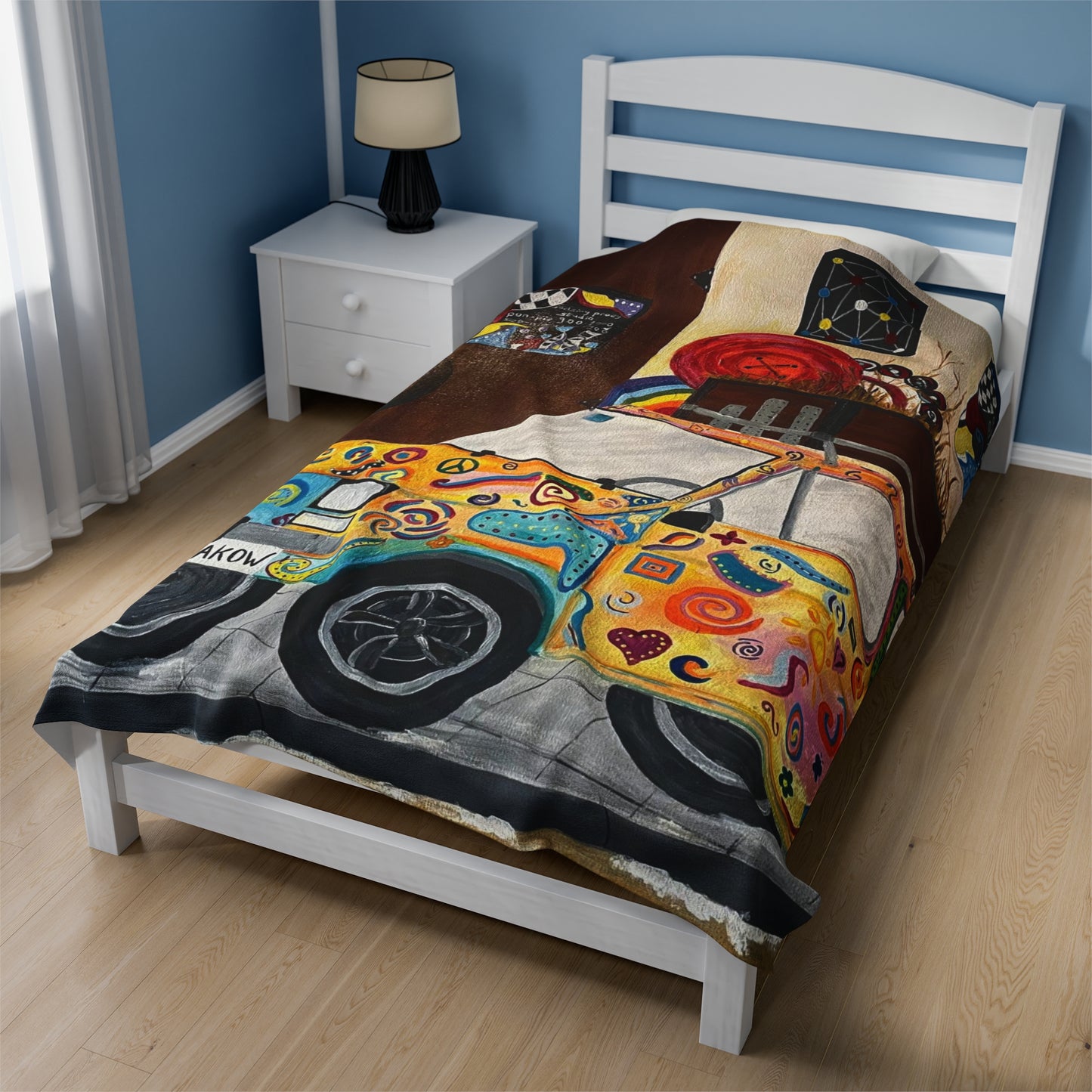 Krakow Poland Velveteen Plush Blanket