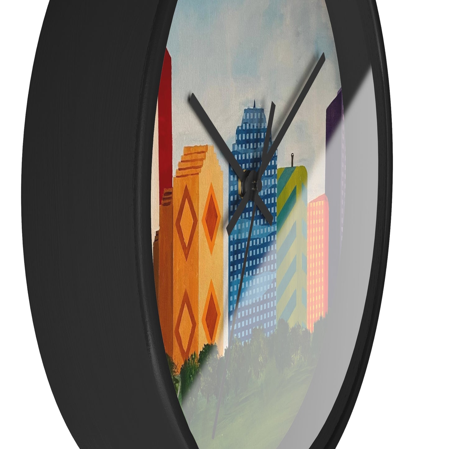 Houston Views Wall Clock