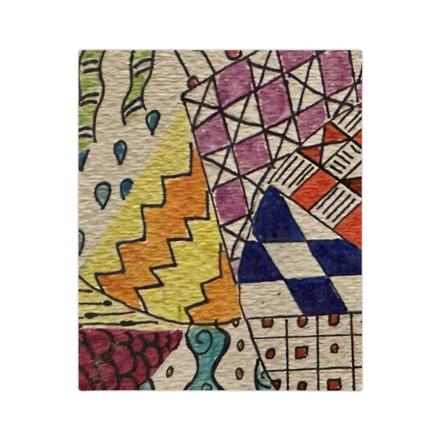 Zentangle Velveteen Minky Blanket